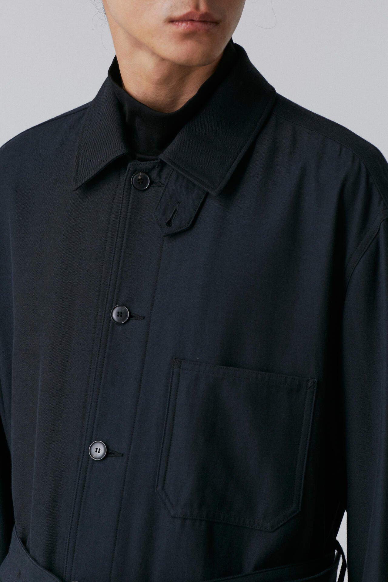 YLEVE / VISCOSE COTTON COVERALL JACKET