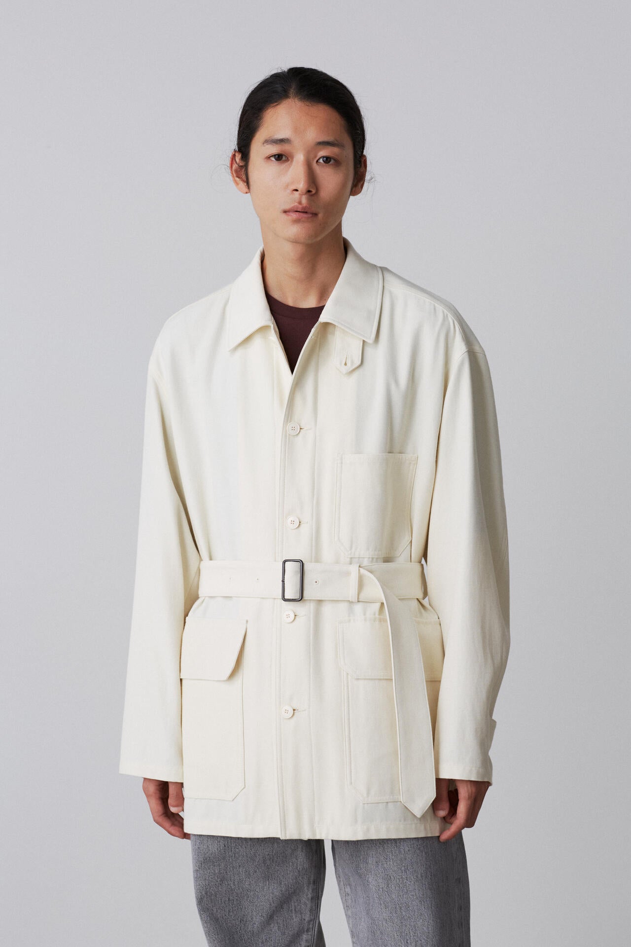 YLEVE / VISCOSE COTTON COVERALL JACKET