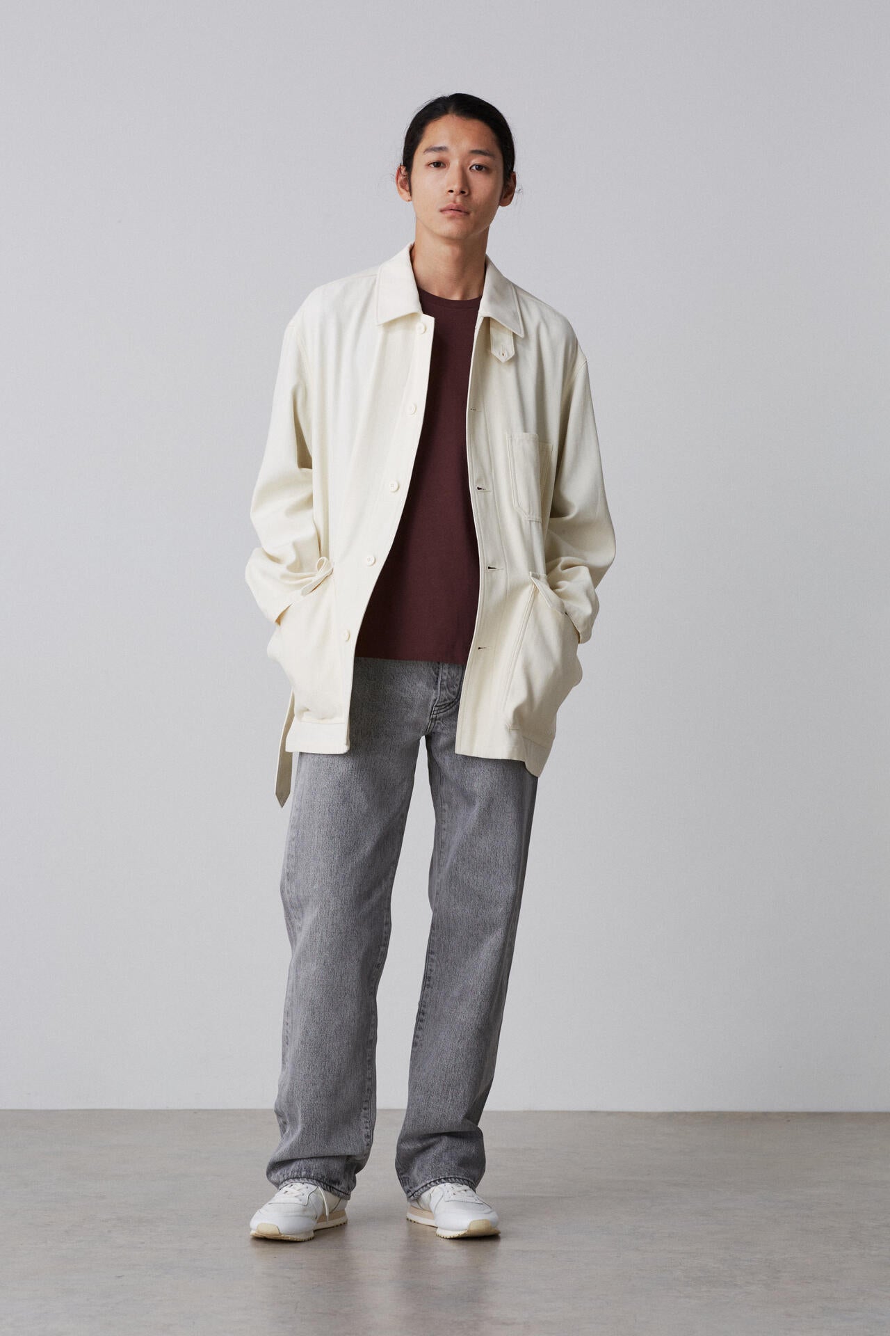 YLEVE / VISCOSE COTTON COVERALL JACKET