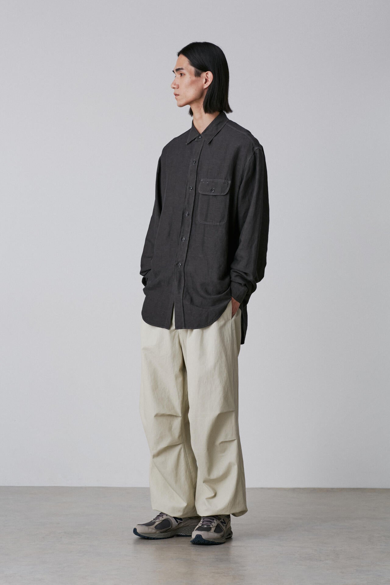 YLEVE / HIGHDENSITY COTTON BROAD M-51 TROUSERS