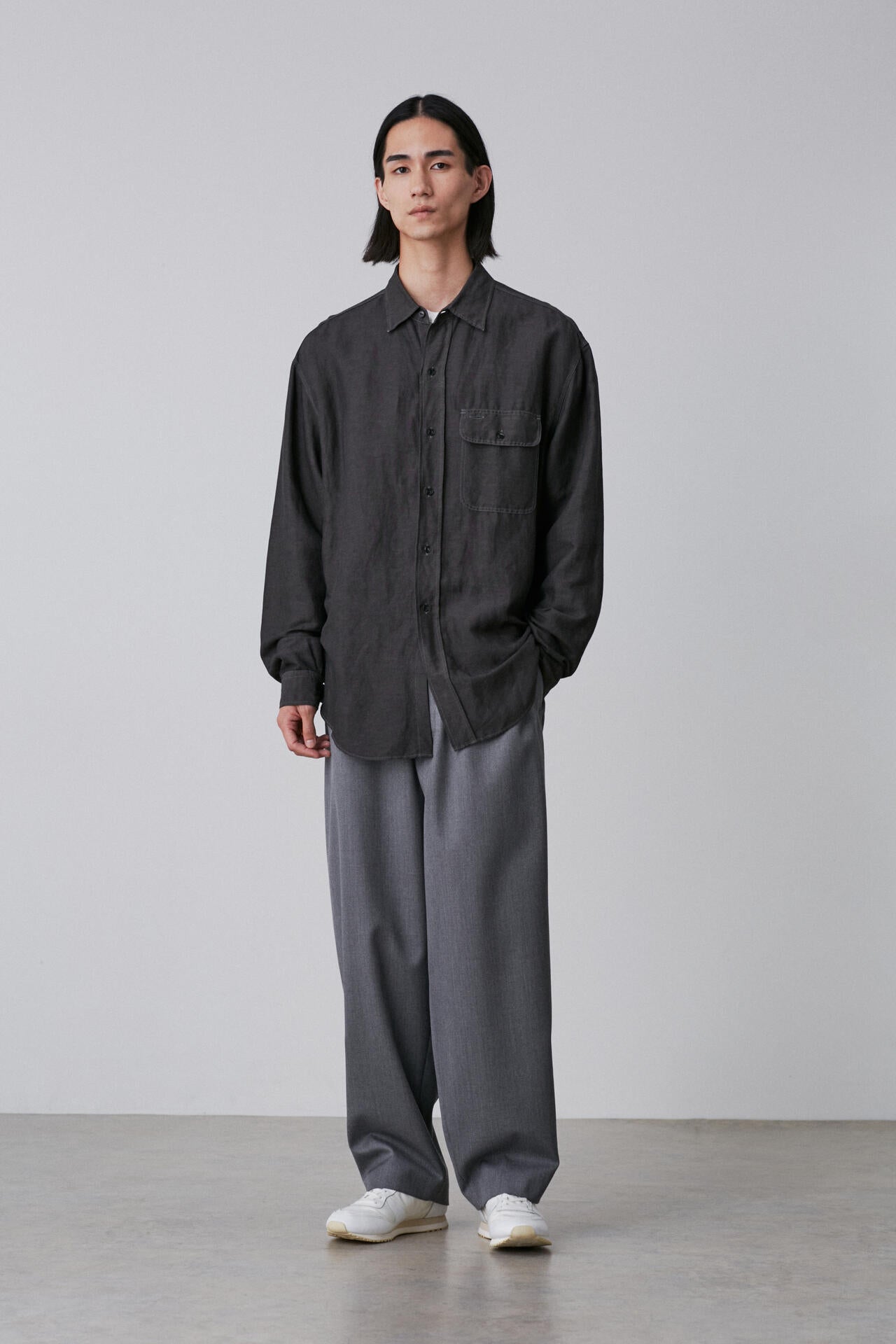 YLEVE / WOOL SURGE EASY TROUSERS