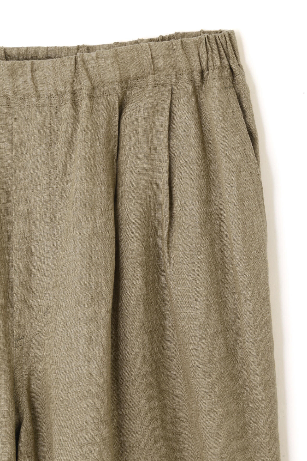 YLEVE / LINEN POPLIN TROUSERS