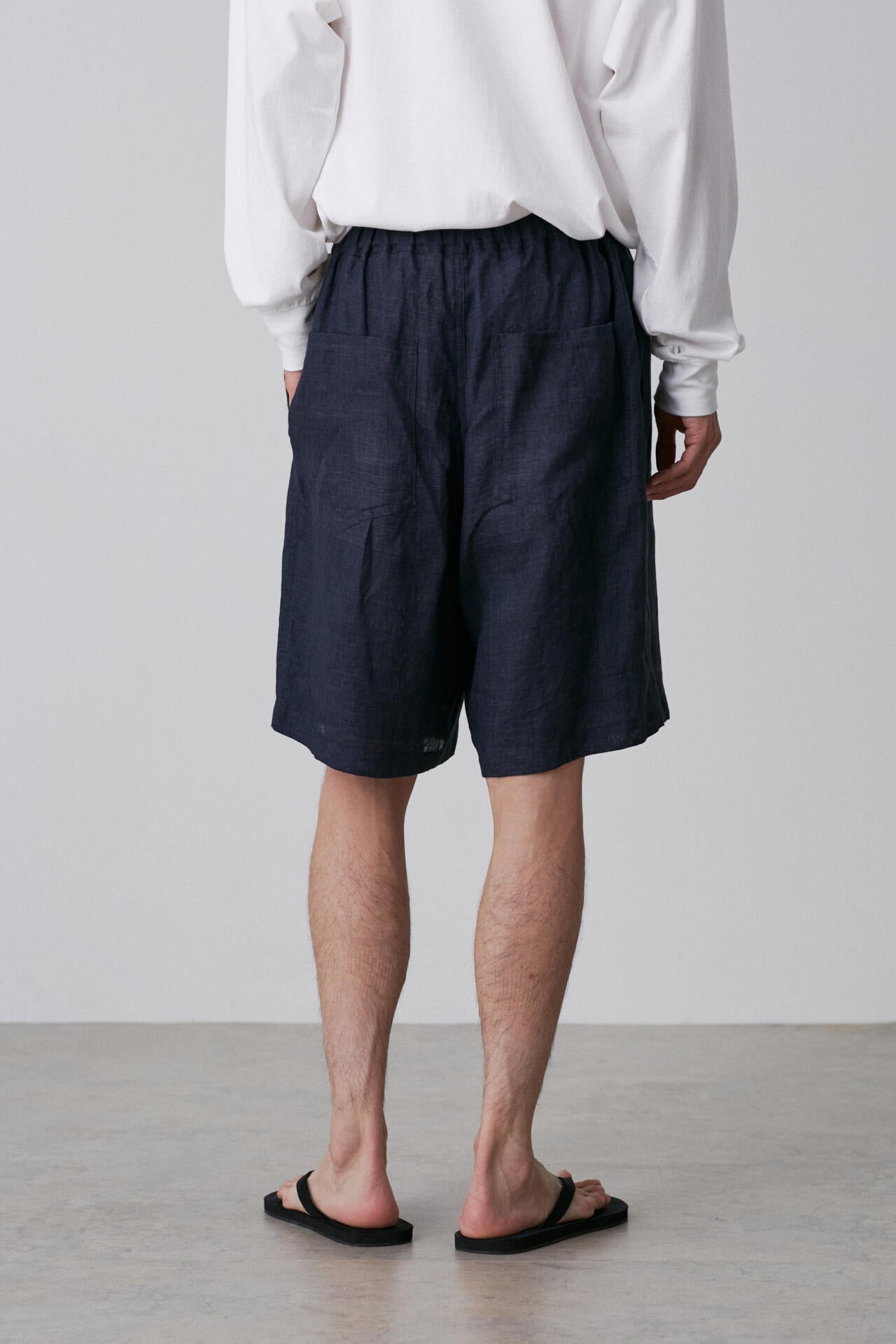 YLEVE / LINEN POPLIN SHORTS