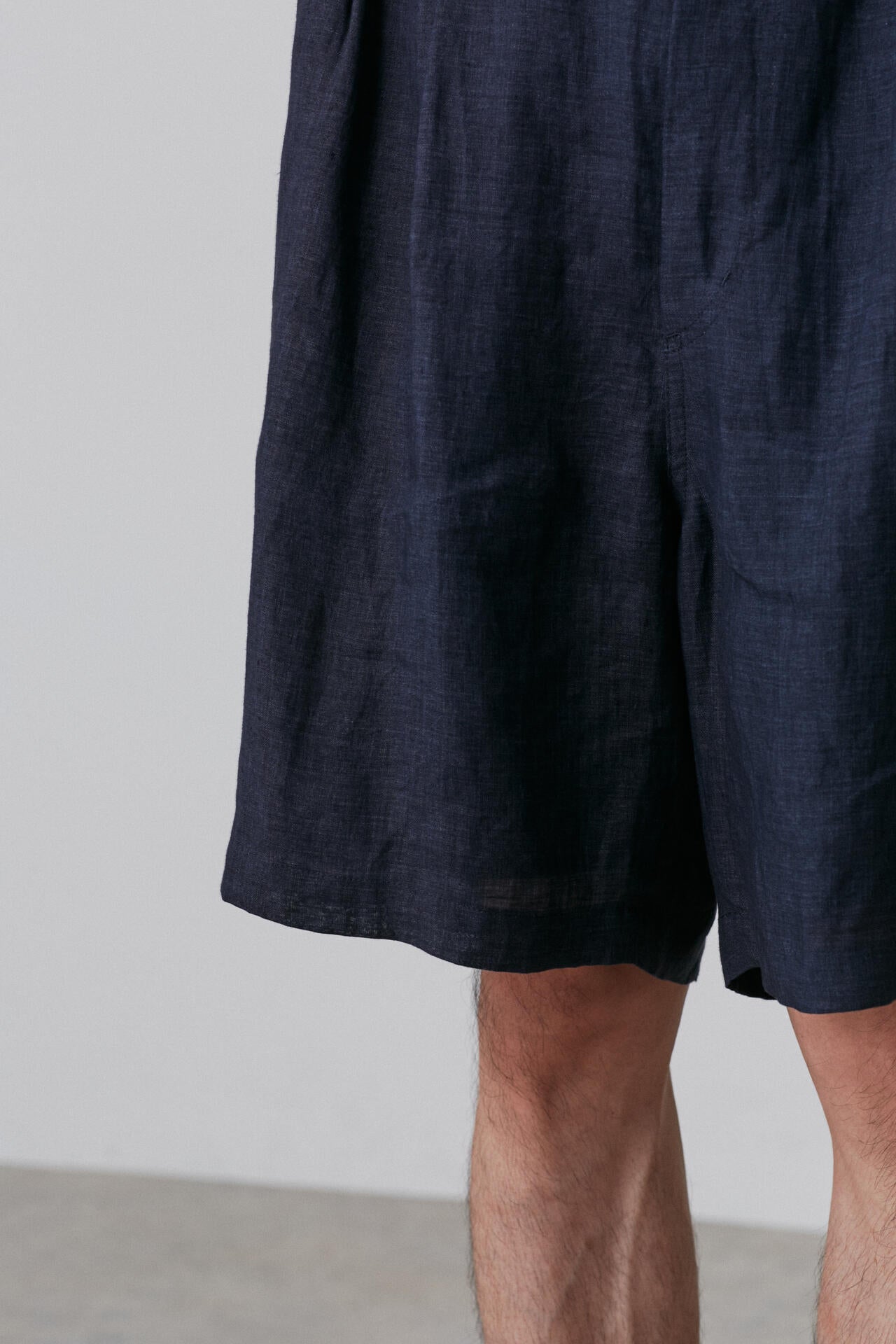YLEVE / LINEN POPLIN SHORTS