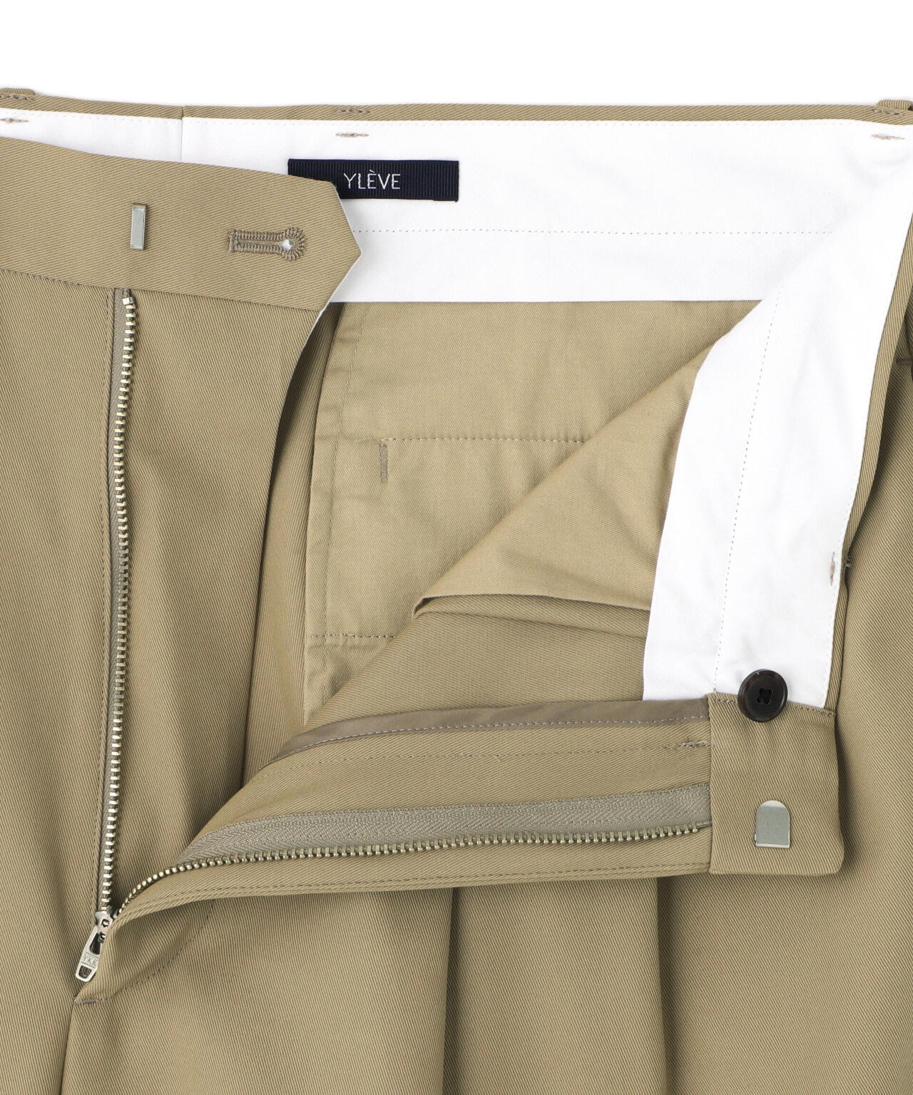 YLÈVE / HIGHTWISTED COTTON GABA TROUSERS