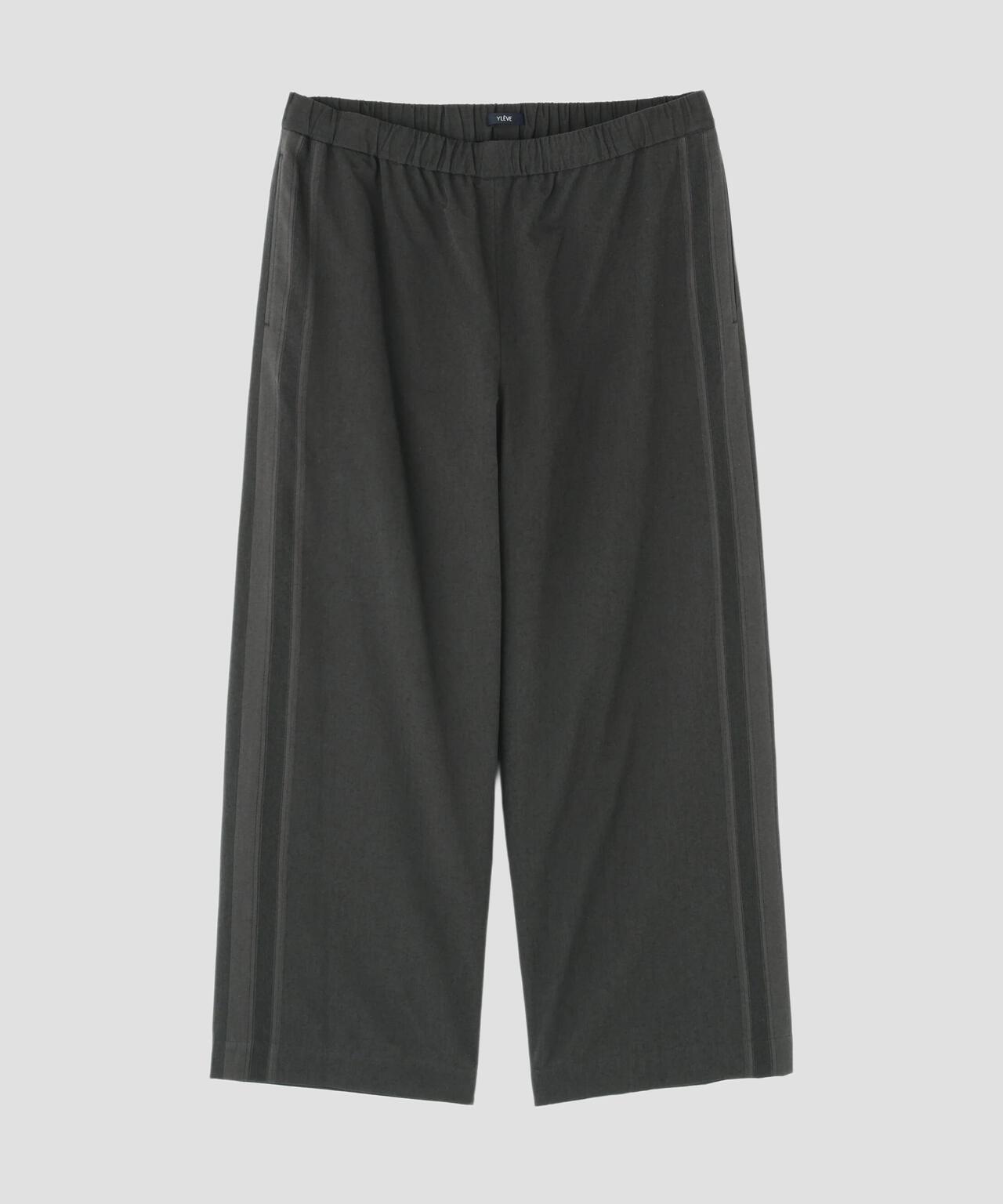 YLÈVE / DOBBY STRIPE CHAMBRAY EASY TROUSERS