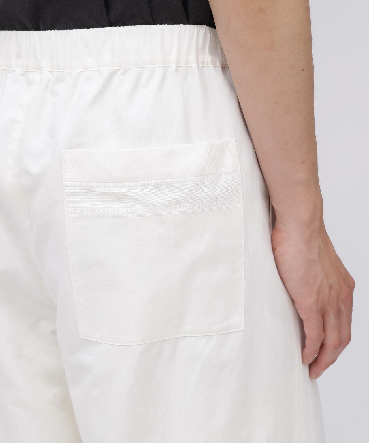 YLEVE / DOBBY STRIPE CHAMBRAY EASY TROUSERS