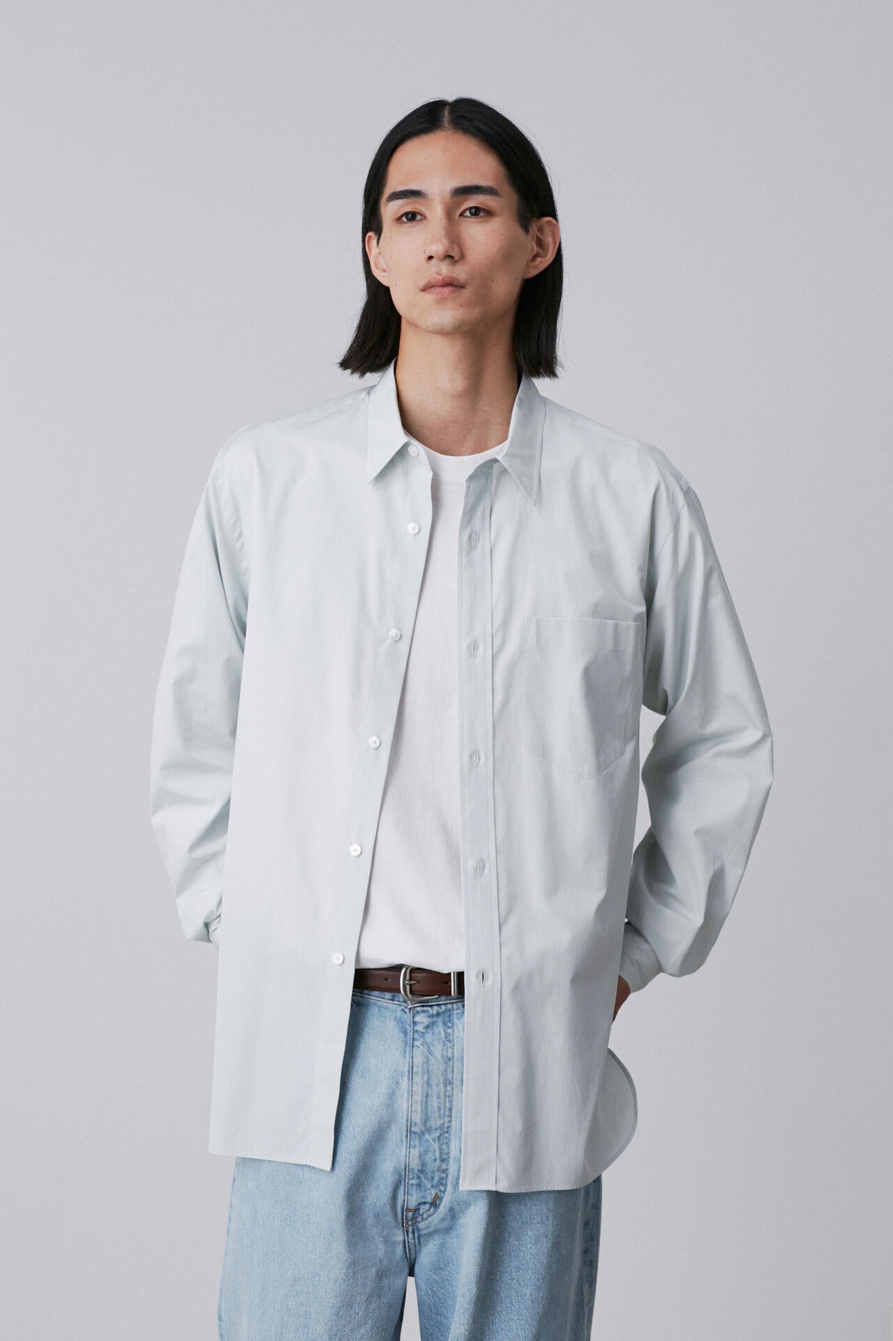 YLEVE / COTTON BROAD SHIRT