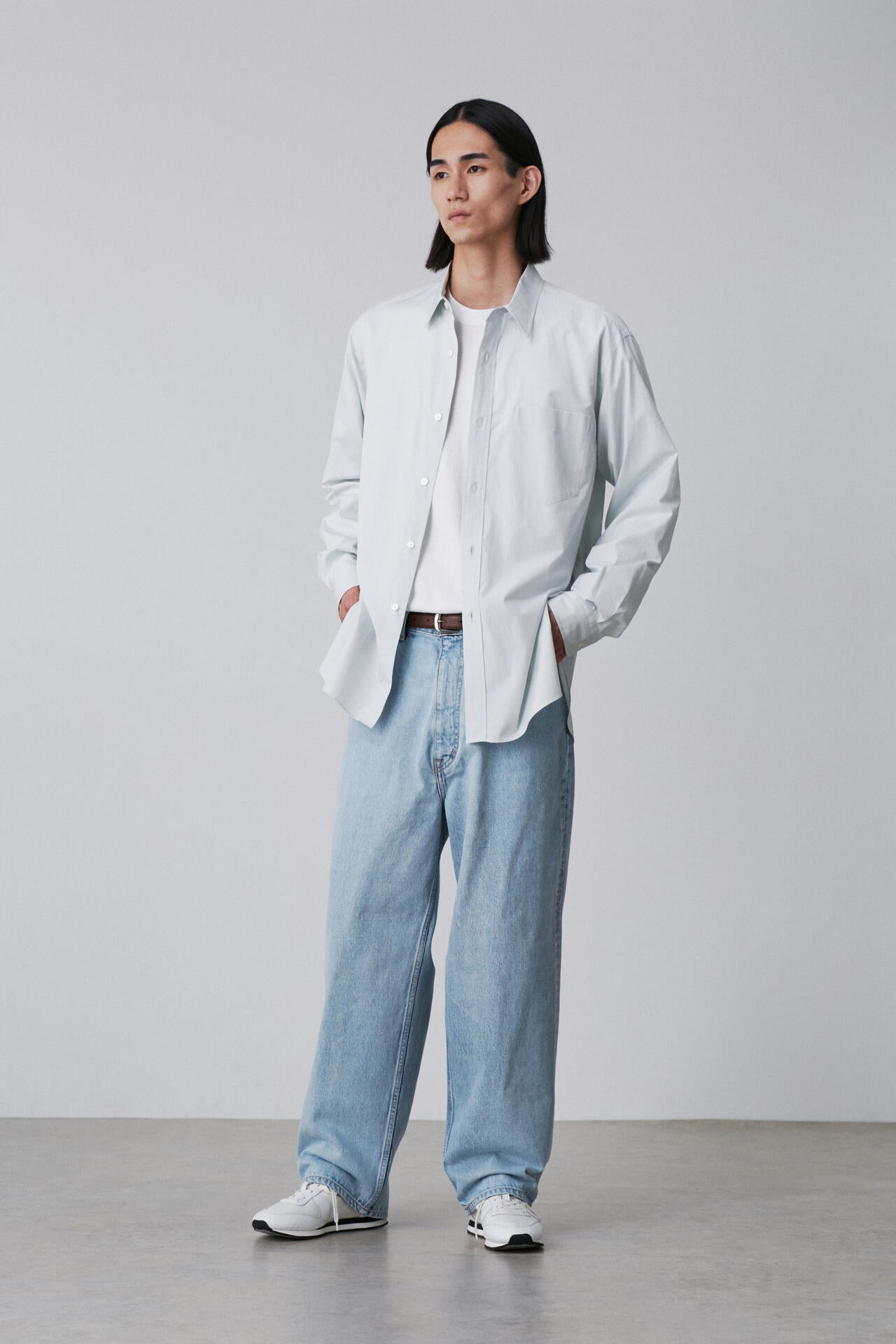 YLEVE / COTTON BROAD SHIRT