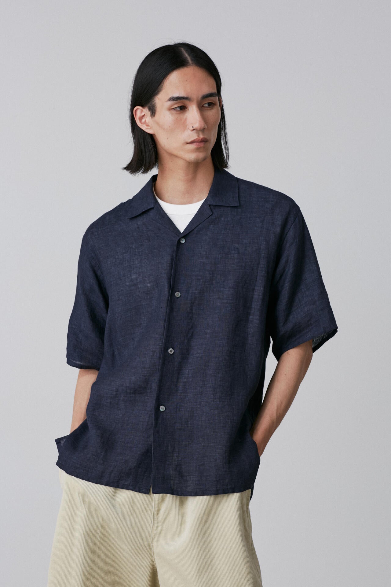 YLEVE / LINEN POPLIN SHIRT