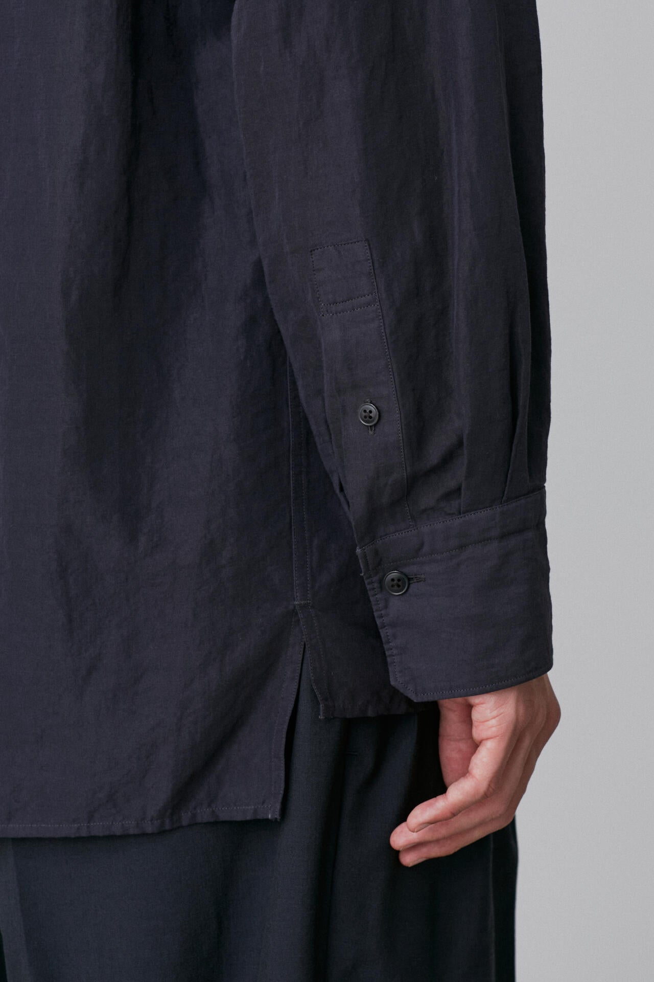 YLEVE / COTTON RAMIE BROAD SHIRT