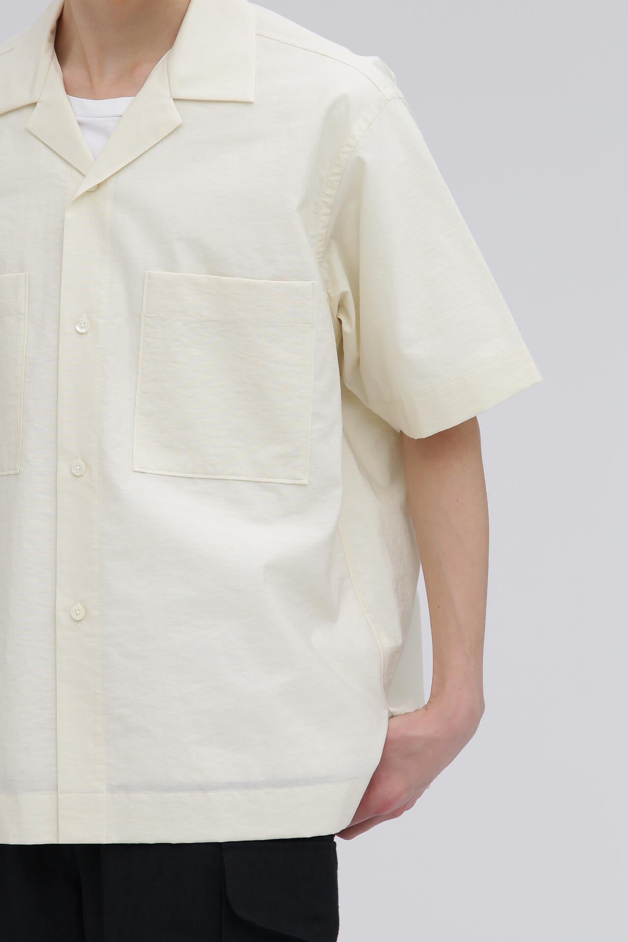 YLEVE / COTTON NYLON WASHER SHIRT