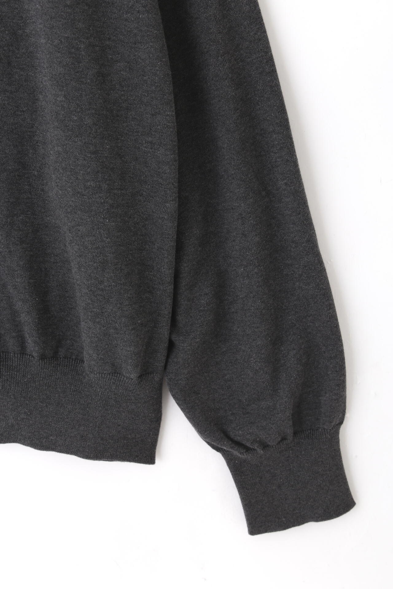 YLEVE / GAS SINGEING COTTON KNIT CARDIGAN
