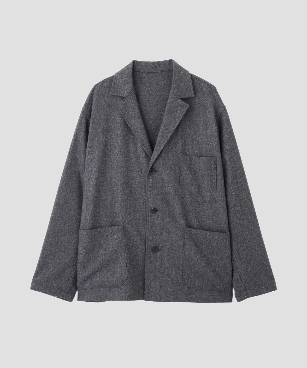 YLEVE / SUPER120's WOOL FLANNEL JACKET
