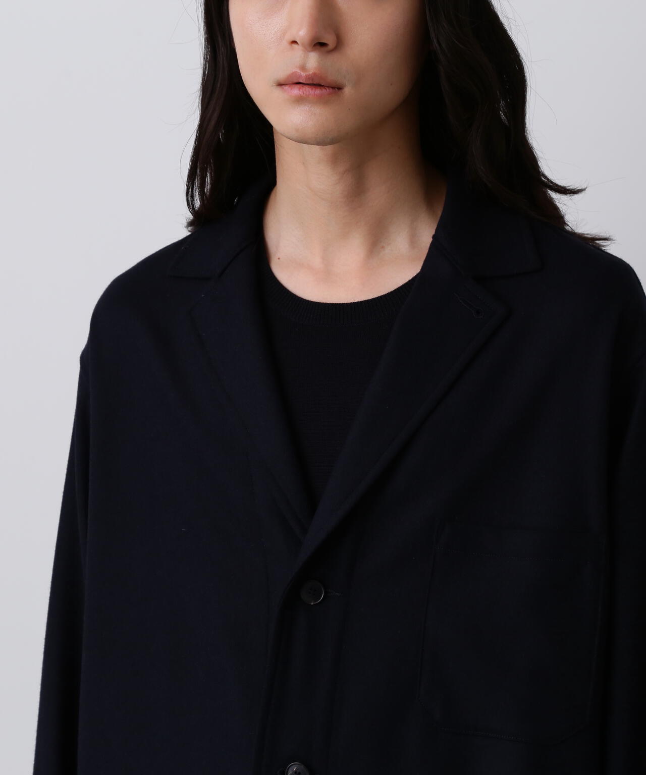 YLEVE / SUPER120's WOOL FLANNEL JACKET