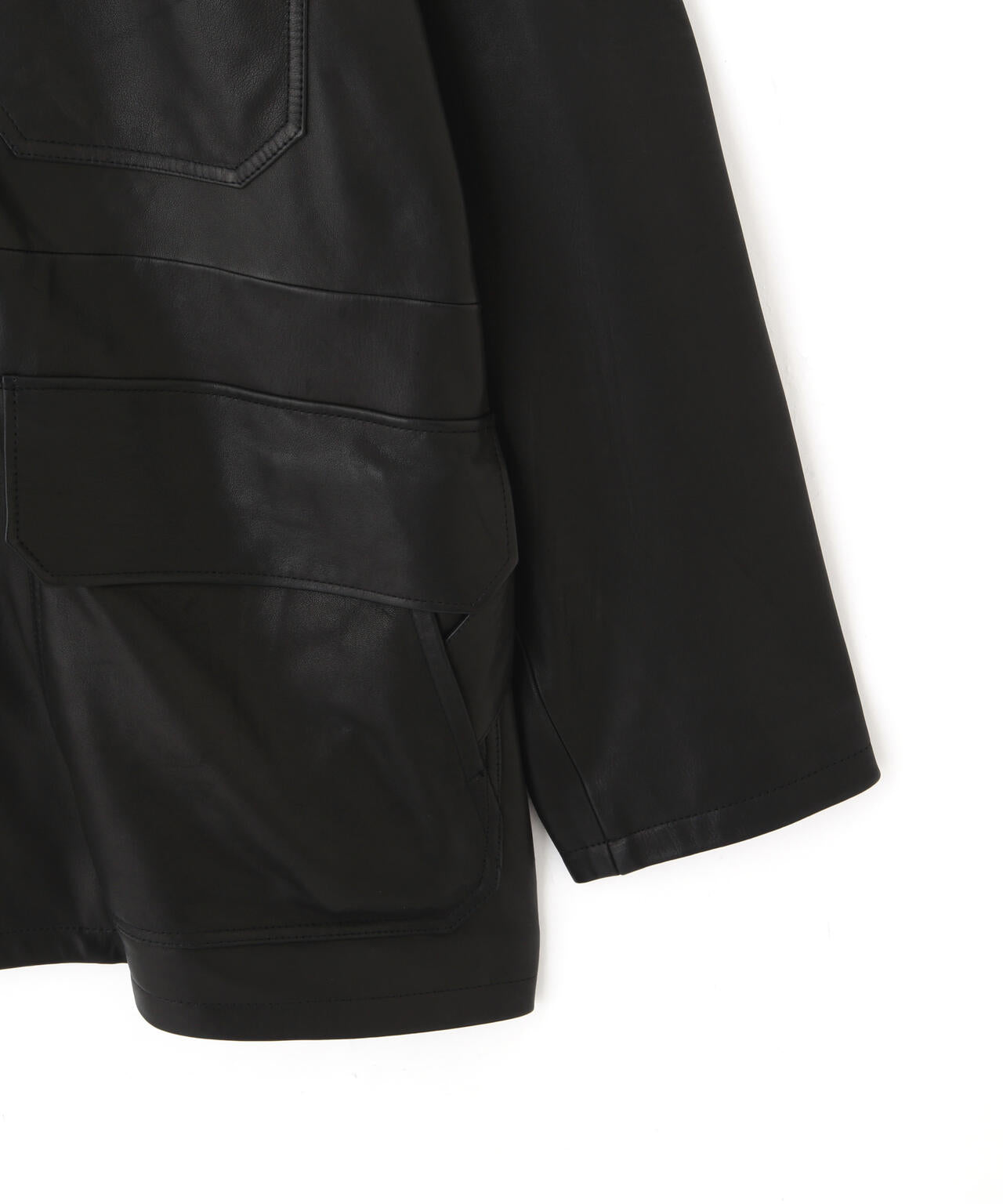 YLEVE / SHEEP LEATHER COVERALL JACKET