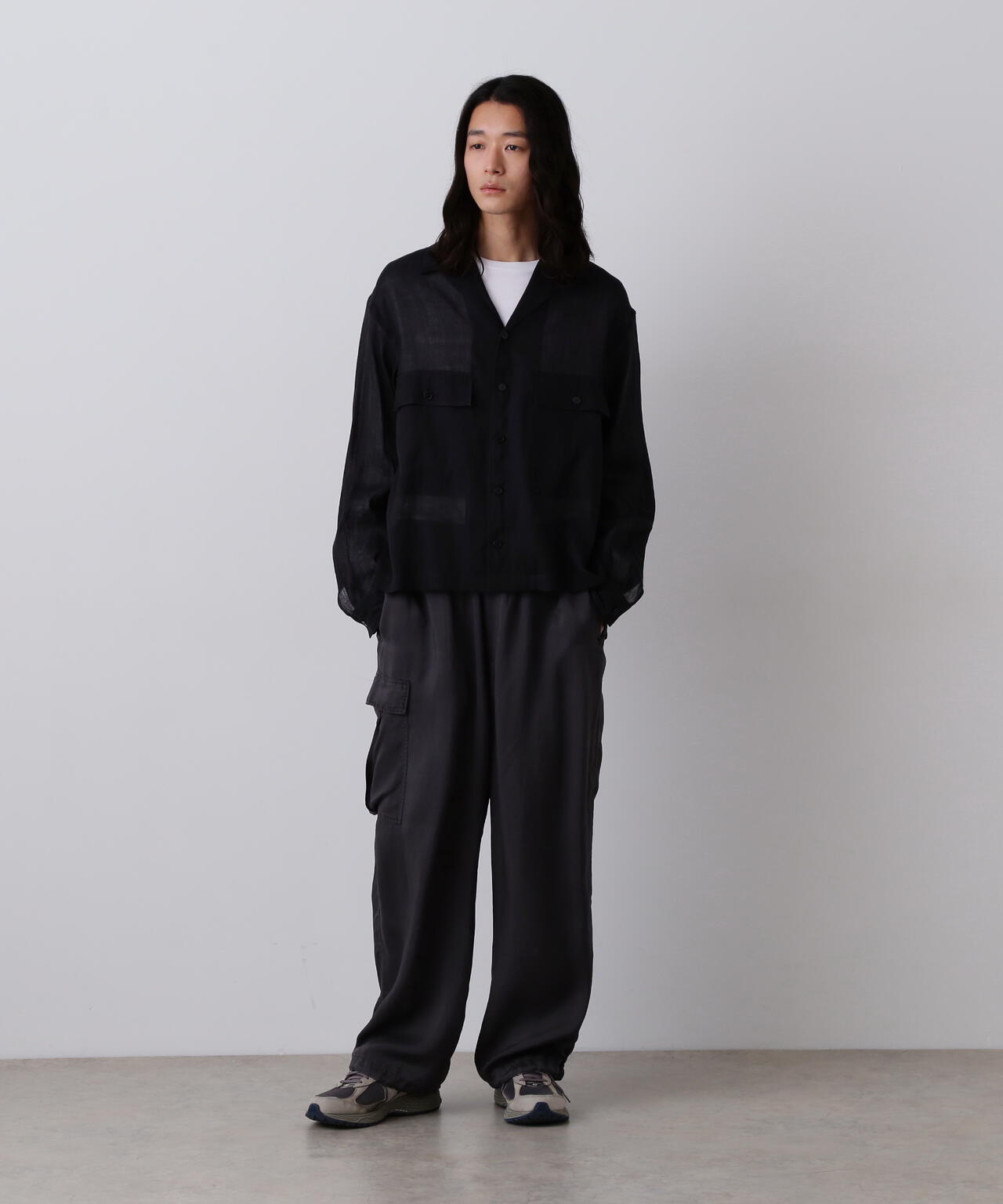 YLEVE / CUPRA TWILL GARMANT DYE EASY CARGO TROUSERS