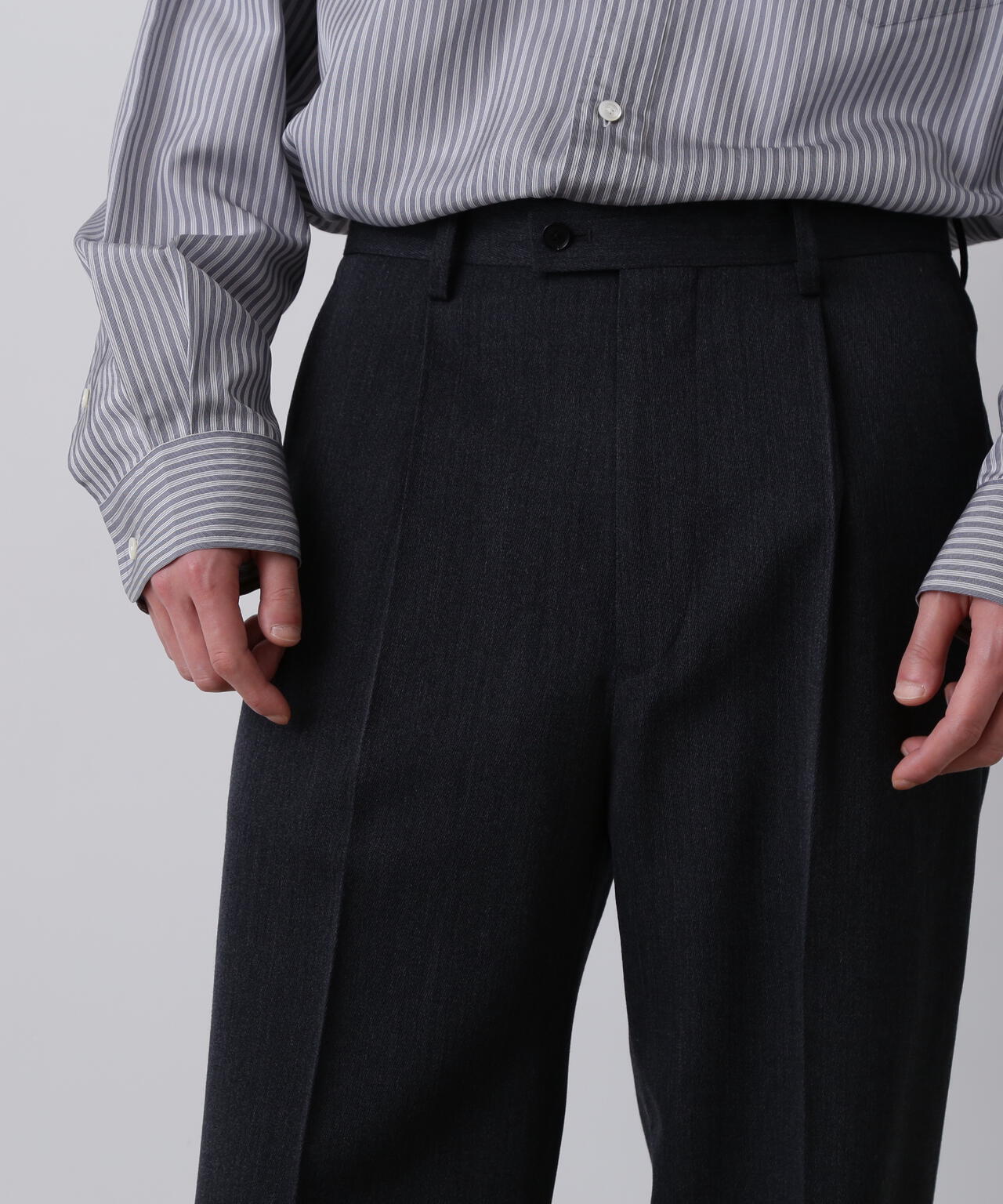 YLÈVE / 2/72 WOOL TRICHOTINE TROUSERS