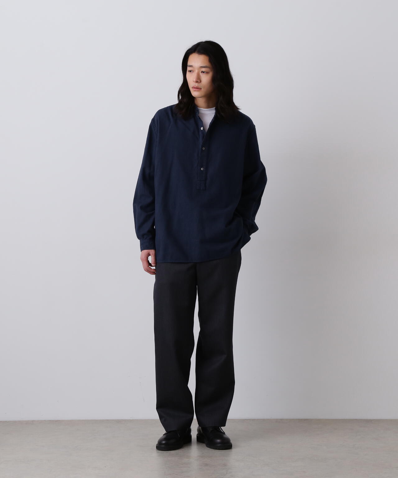 YLÈVE / WOOL MOHAIR GABA STRAIGHT TROUSERS