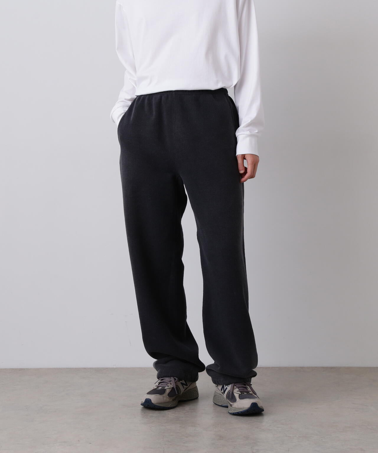YLÈVE / HEAVY WEIGHT FLEECE BLEACH TROUSERS