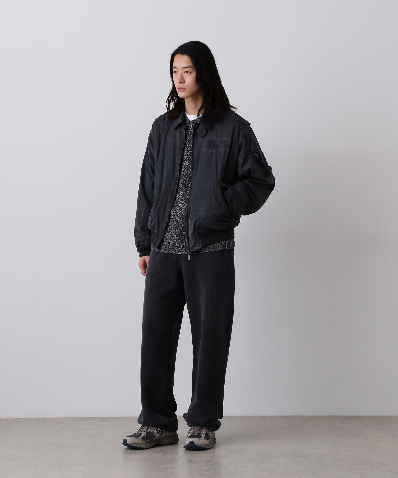 YLÈVE / HEAVY WEIGHT FLEECE BLEACH TROUSERS