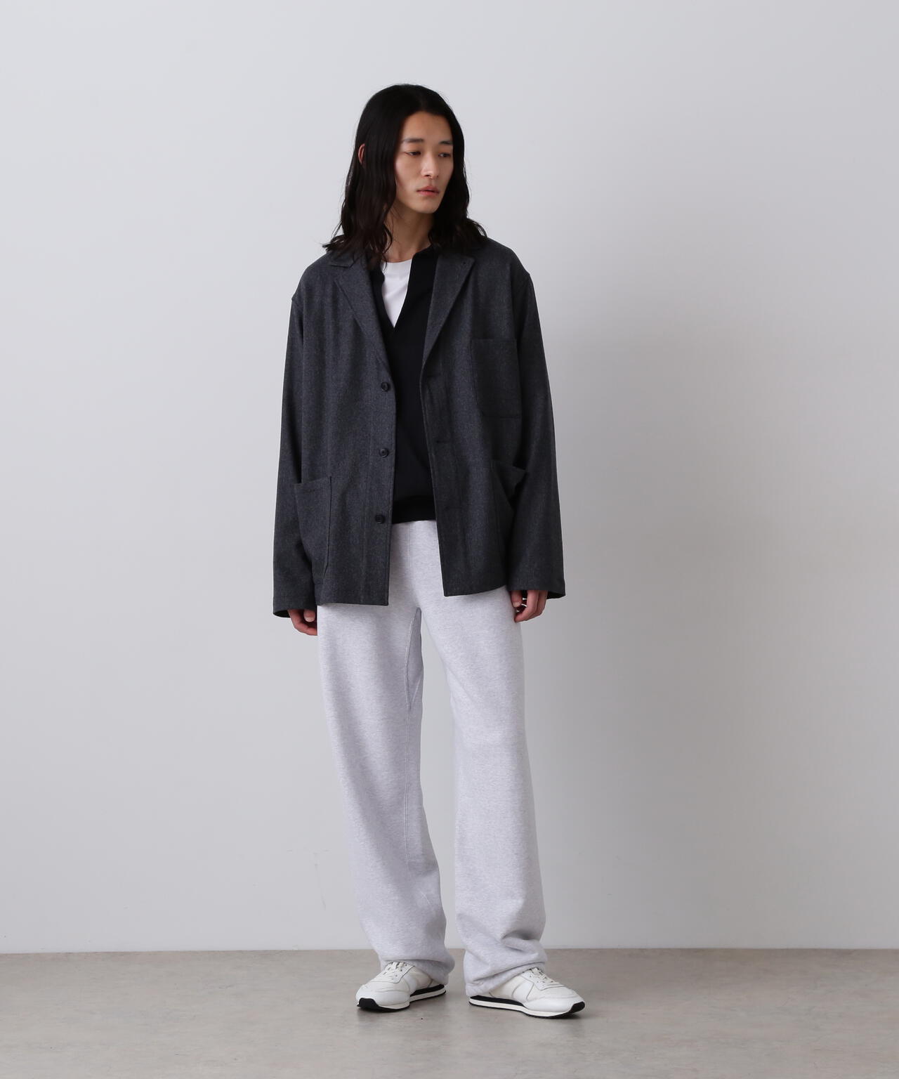 YLÈVE / HEAVY WEIGHT FLEECE BLEACH TROUSERS