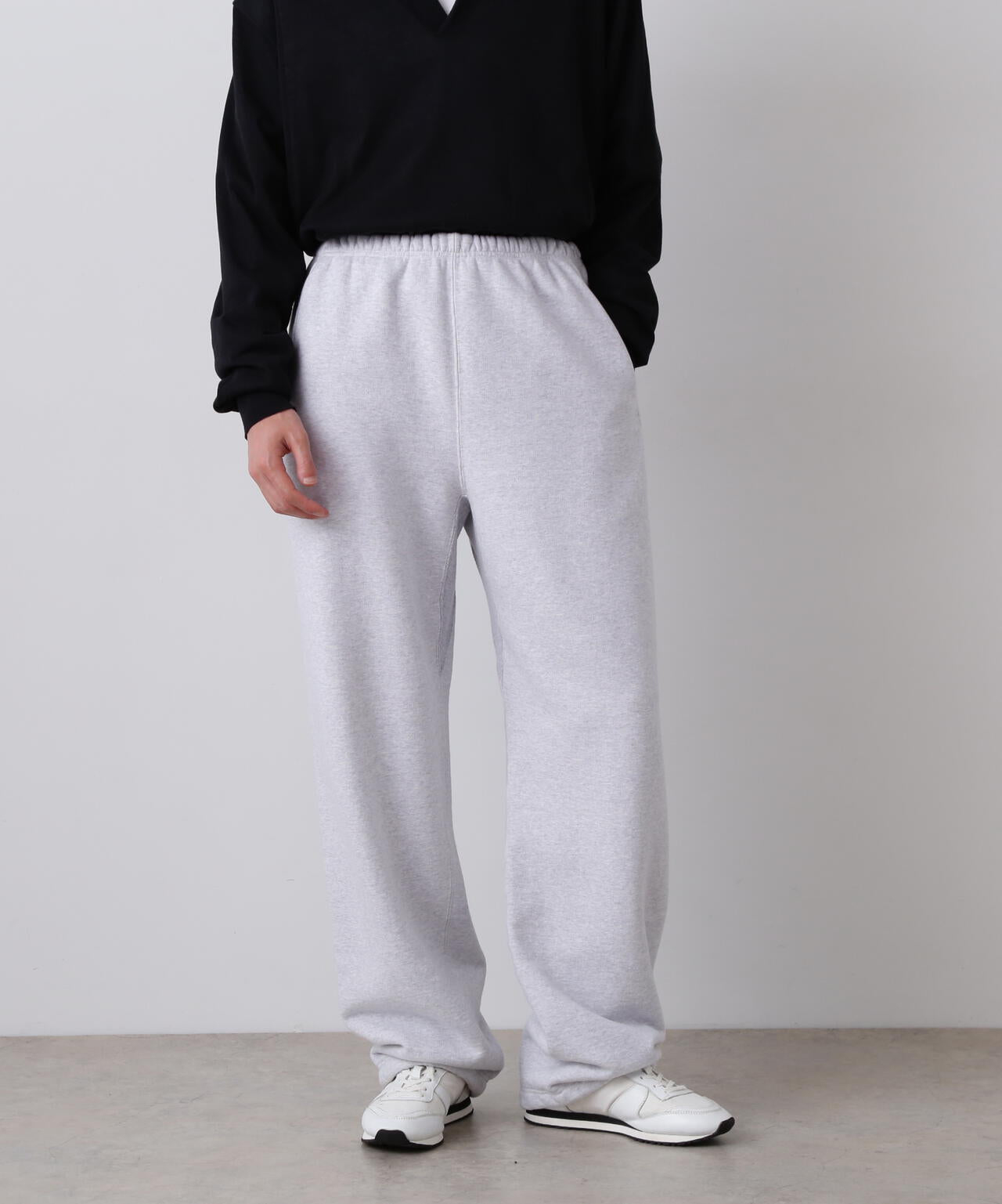 YLÈVE / HEAVY WEIGHT FLEECE BLEACH TROUSERS