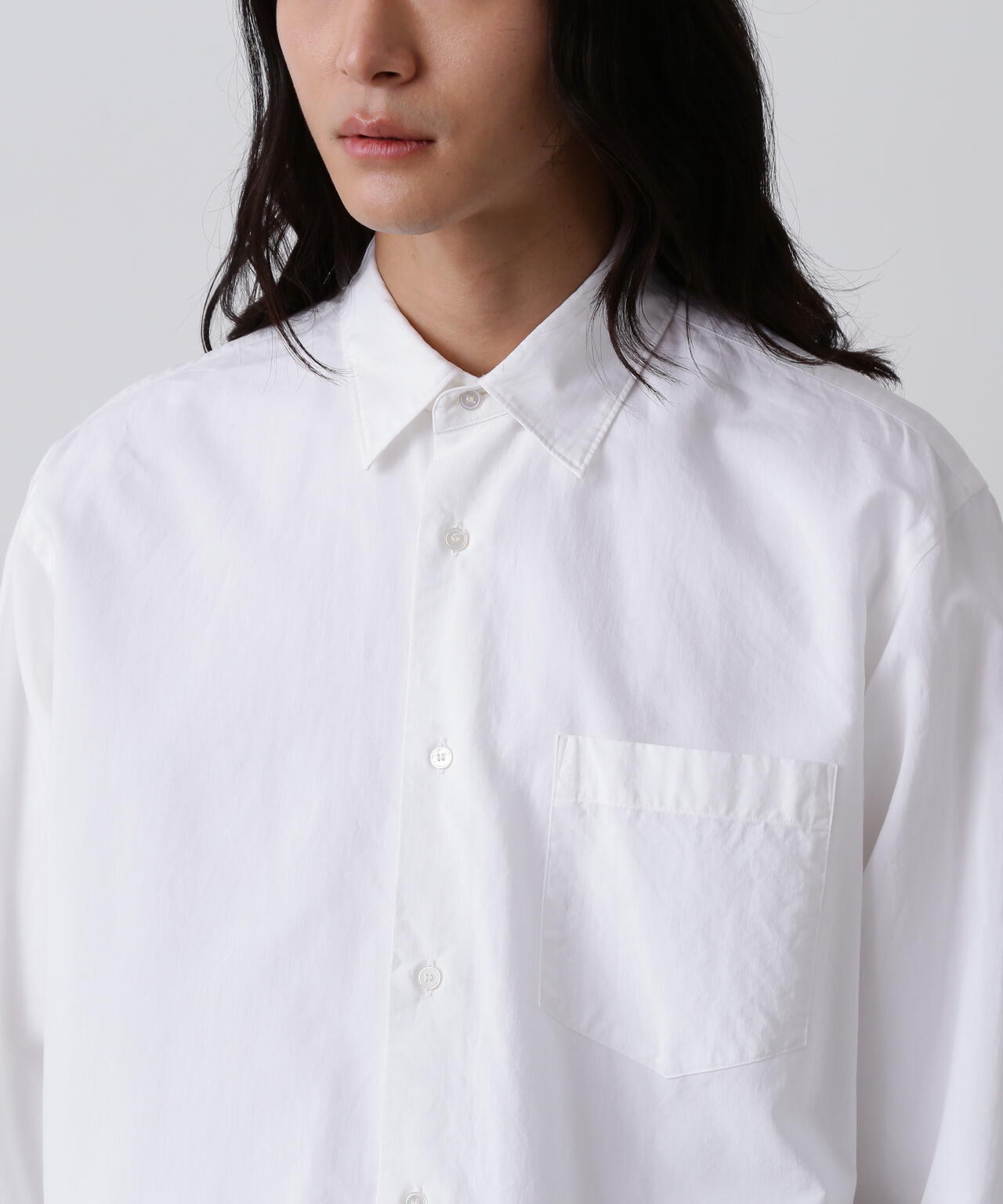 YLÈVE / COTTON MILLED LAWN OVERDYE SHIRT