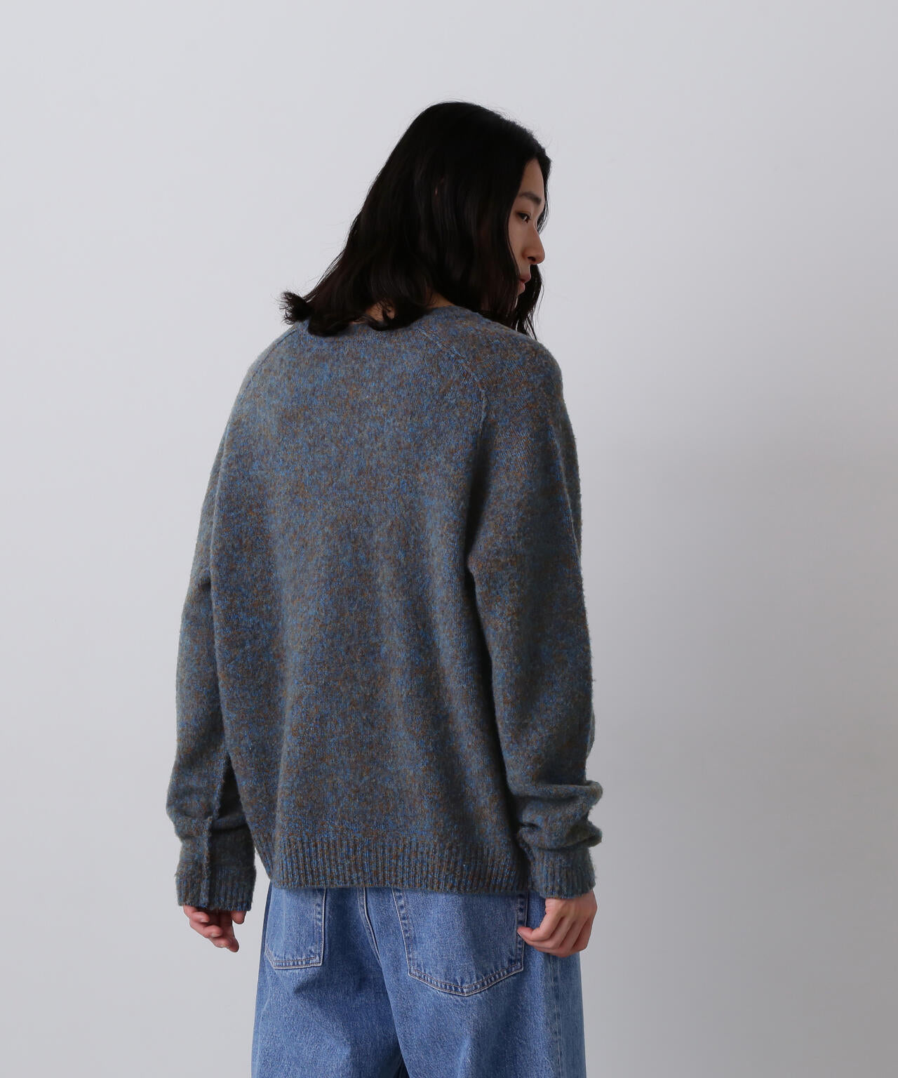 YLÈVE / ITARIAN MERINO WOOL MELANGE KNIT PULL OVER