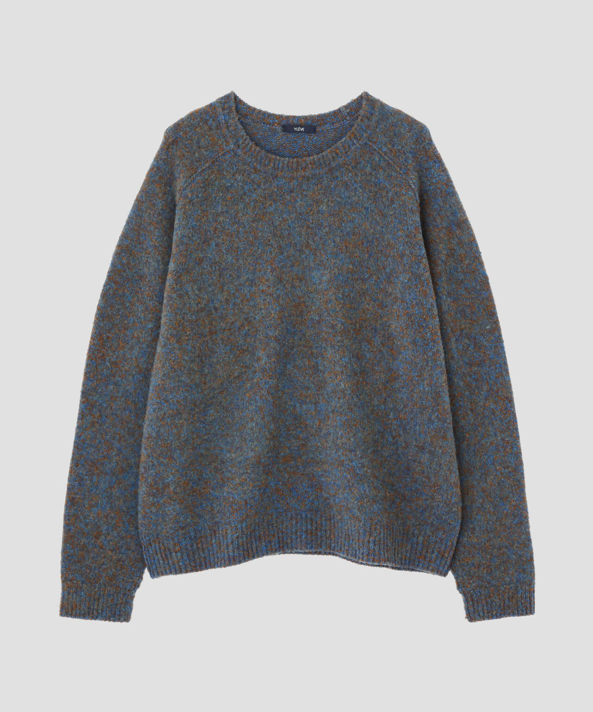 YLEVE / ITARIAN MERINO WOOL MELANGE KNIT PULL OVER