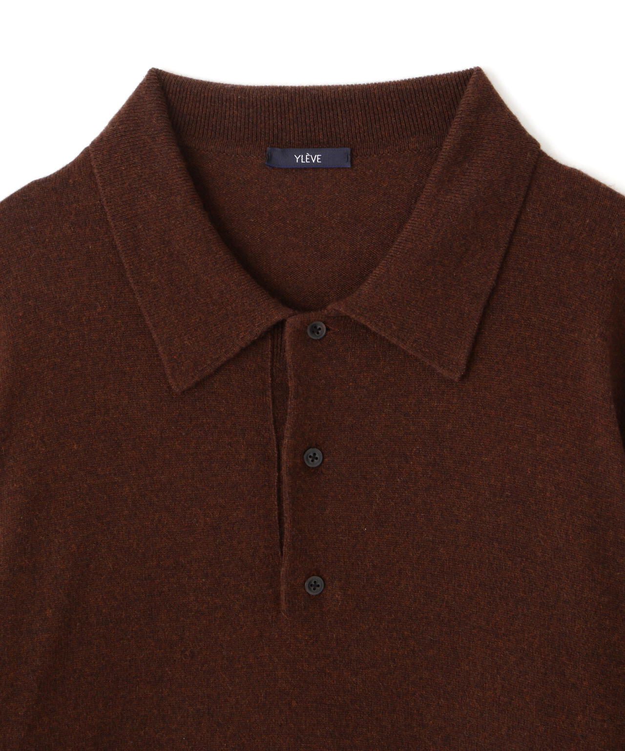 YLEVE / CASHMERE KNIT POLO