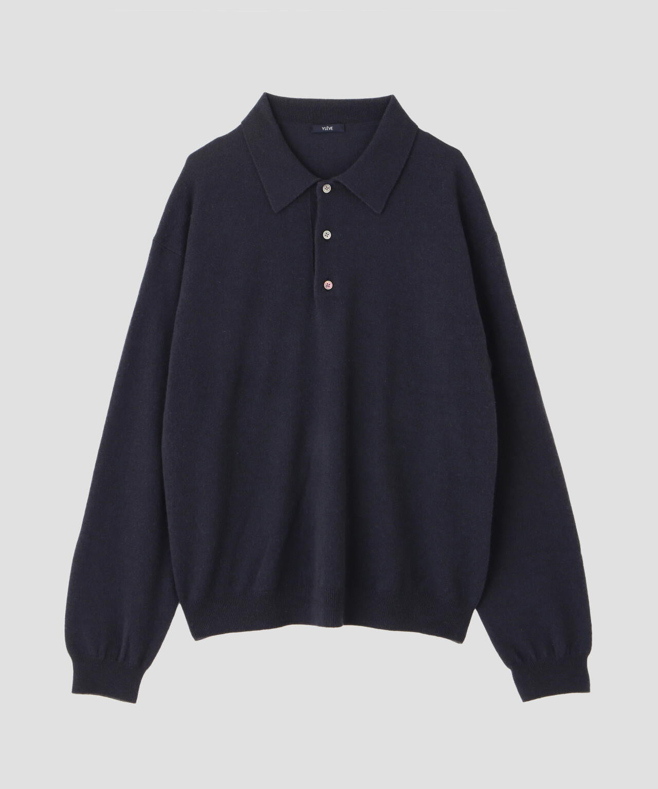 YLÈVE / CASHMERE KNIT POLO