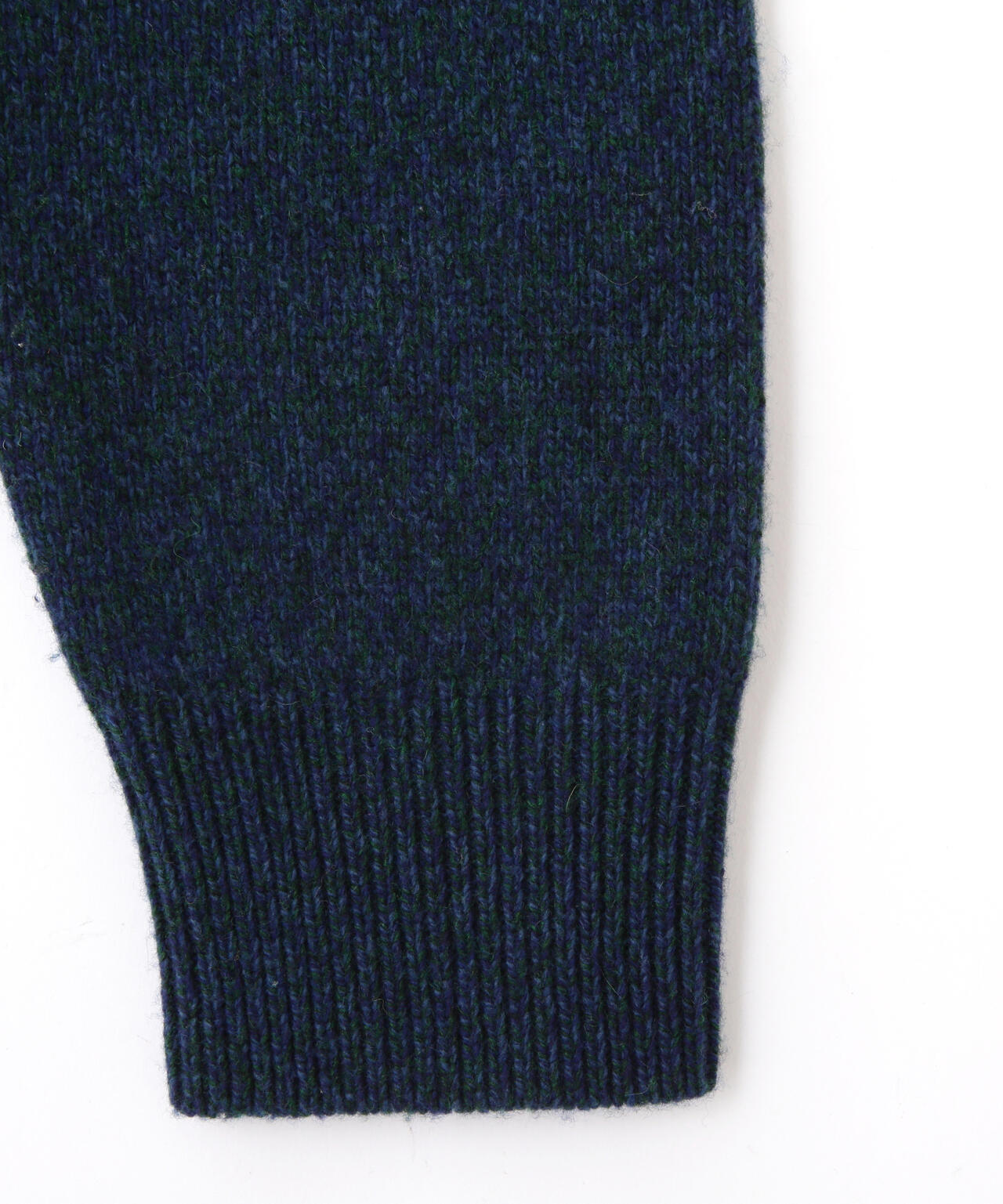 YLÈVE / WOOL CASHMERE MELANGE KNIT HALF ZIP PULL OVER