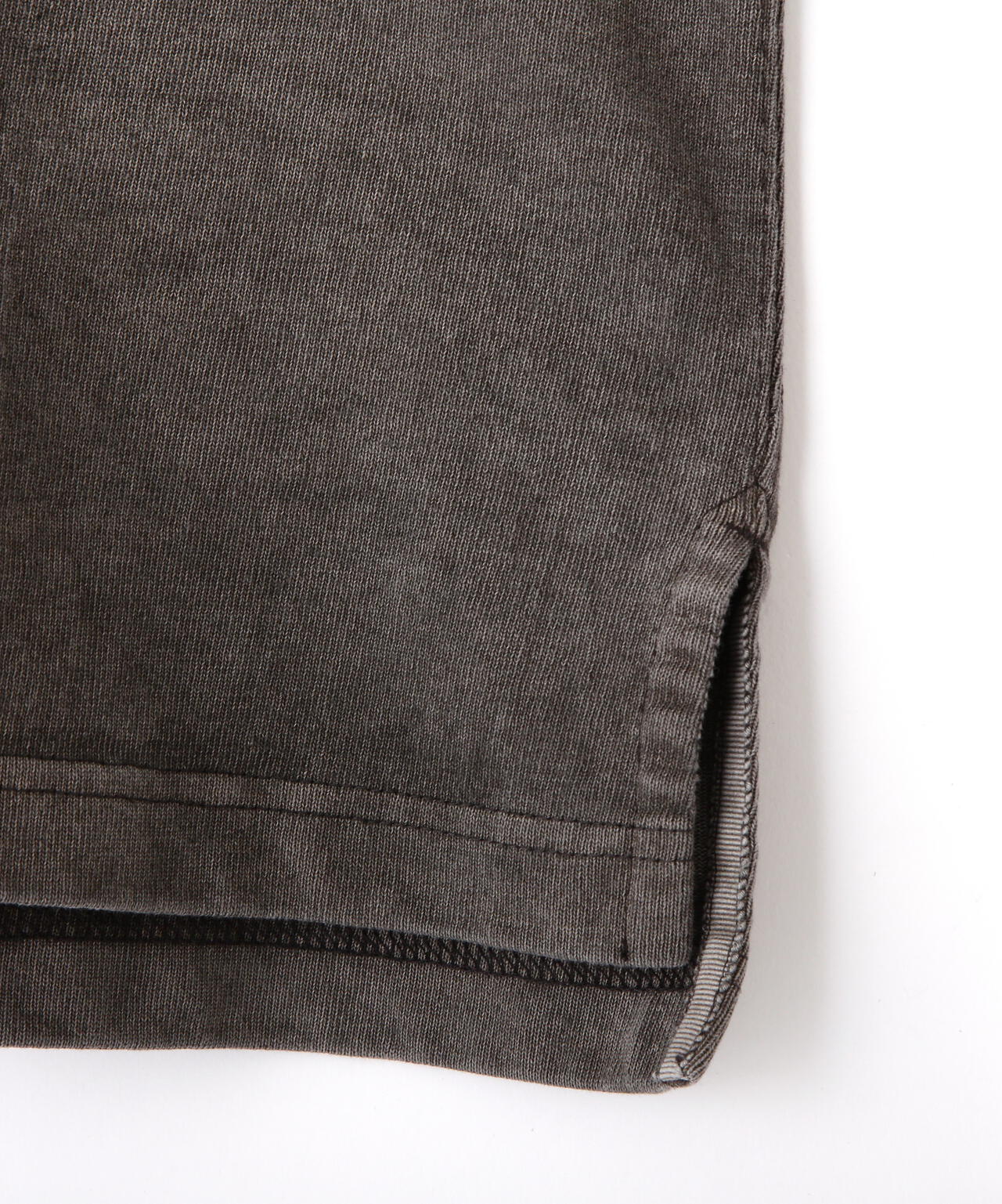 YLEVE / OPEN END COTTON PIGMENT DYE HENRY NECK PULL OVER