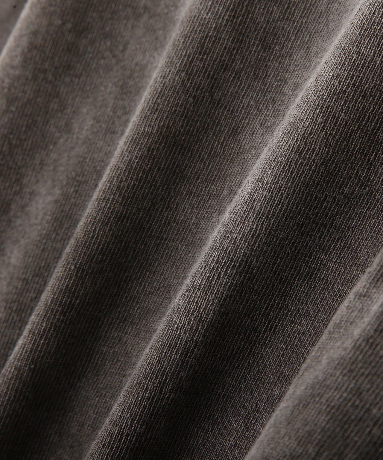 YLEVE / OPEN END COTTON PIGMENT DYE HENRY NECK PULL OVER