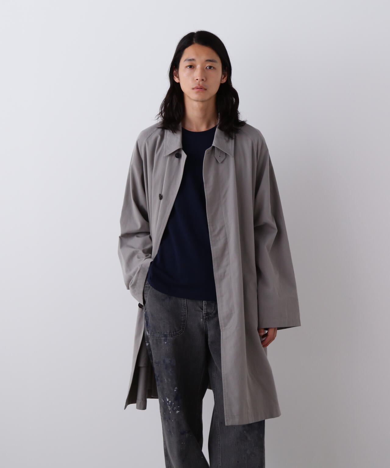 YLEVE / COTTON BREND CHAMBRAY COAT