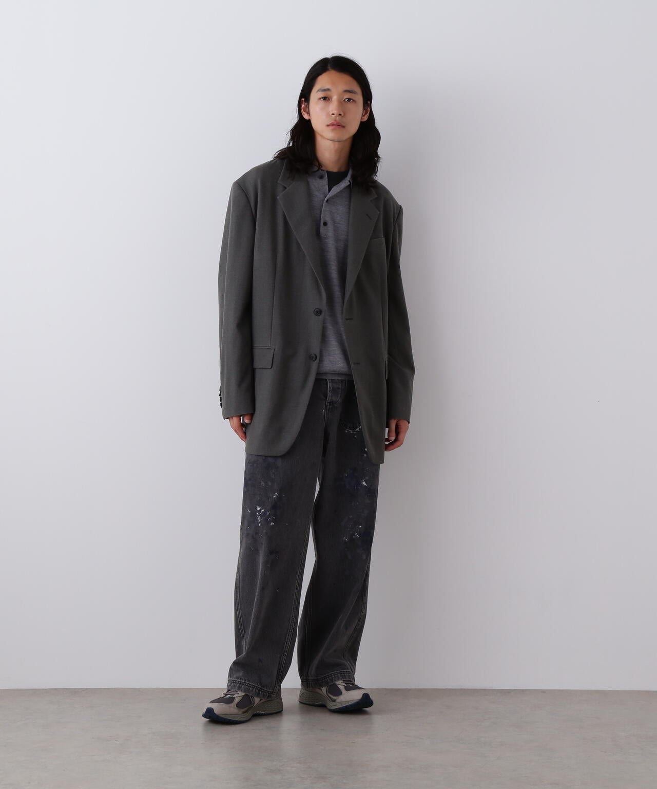 YLEVE / VINTAGE PIGMENTDYE WOOL JACKET