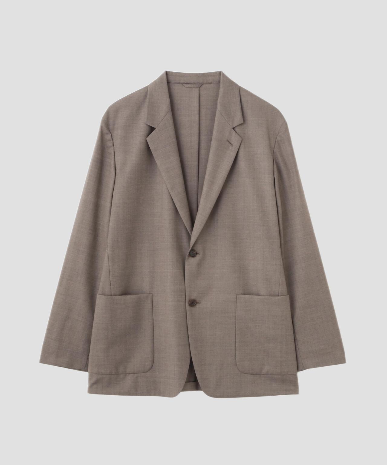 YLEVE / SUPER120'S CHAMBRAY WOOL JACKET