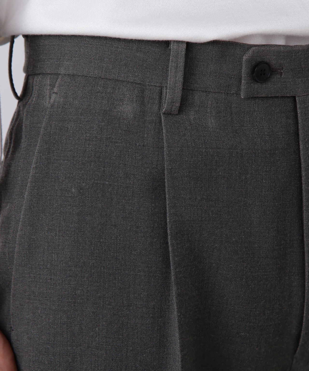 YLEVE / VINTAGE PIGMENTDYE WOOL TACK TROUSERS