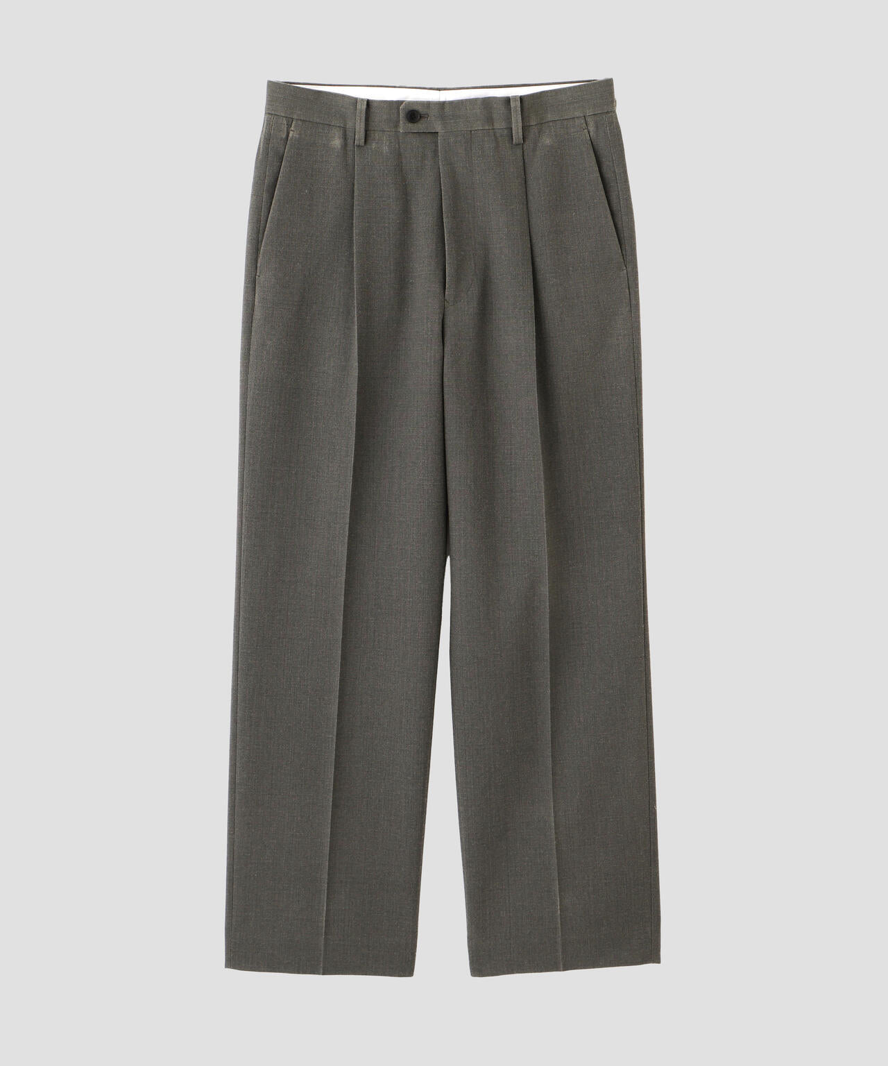 YLEVE / VINTAGE PIGMENTDYE WOOL TACK TROUSERS