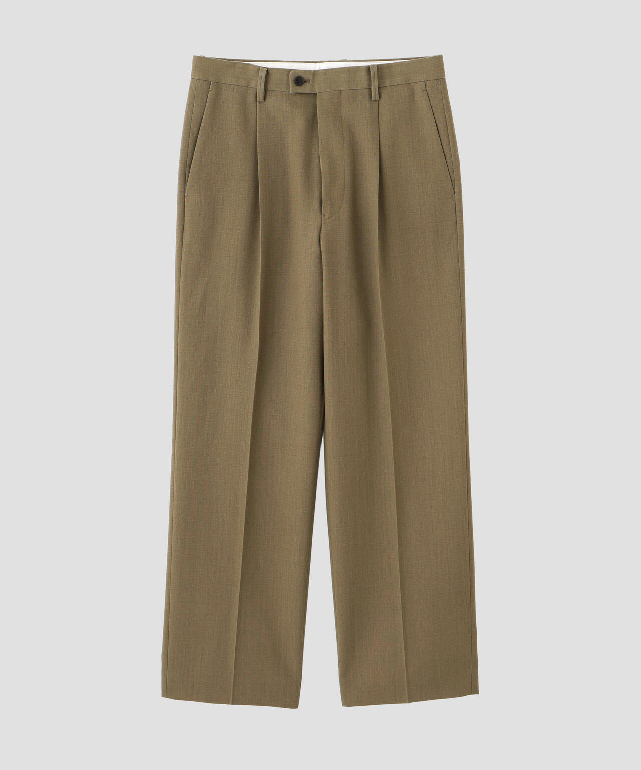 YLEVE / VINTAGE PIGMENTDYE WOOL TACK TROUSERS