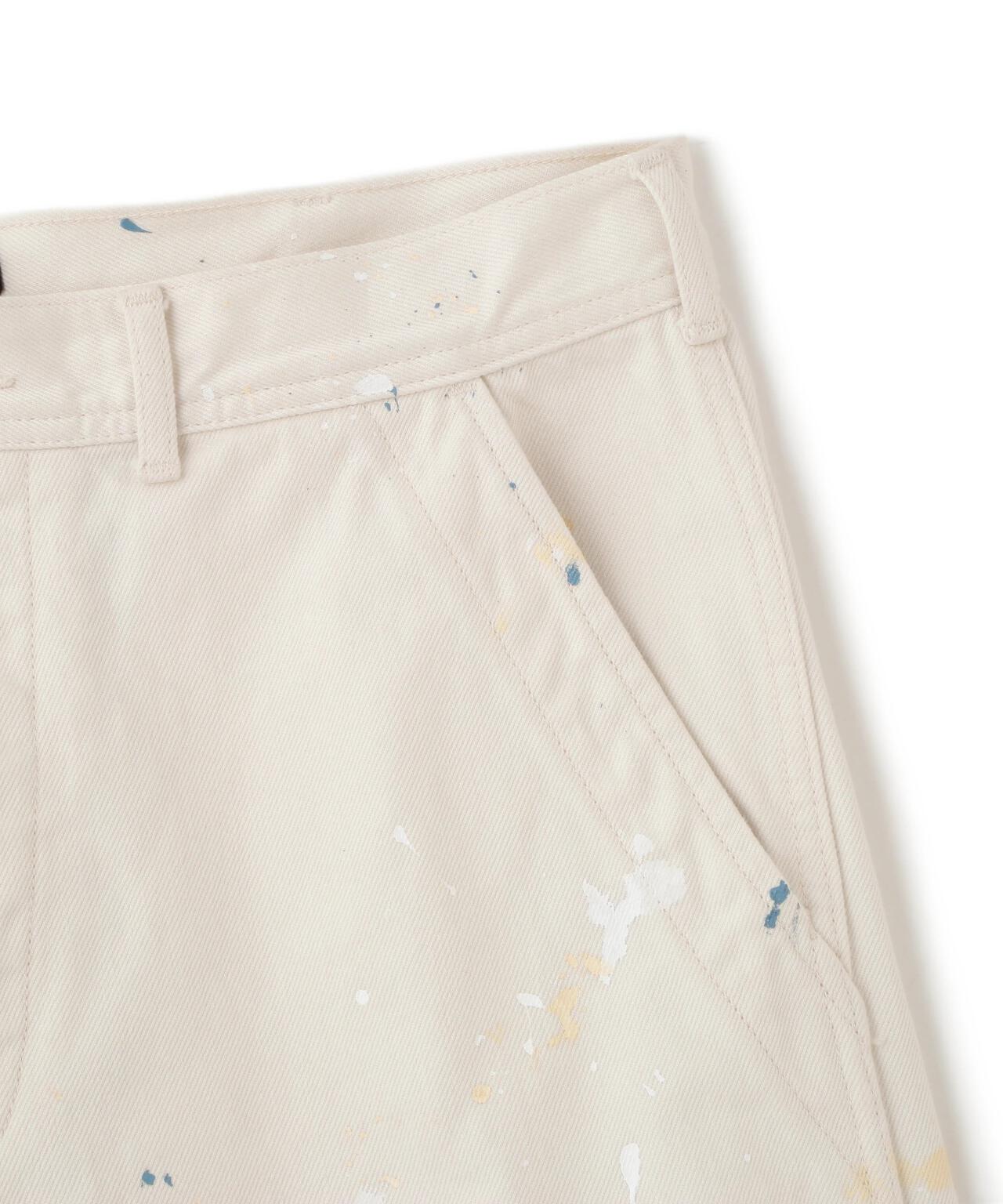YLEVE / HAND PAINT DENIM SHORTS