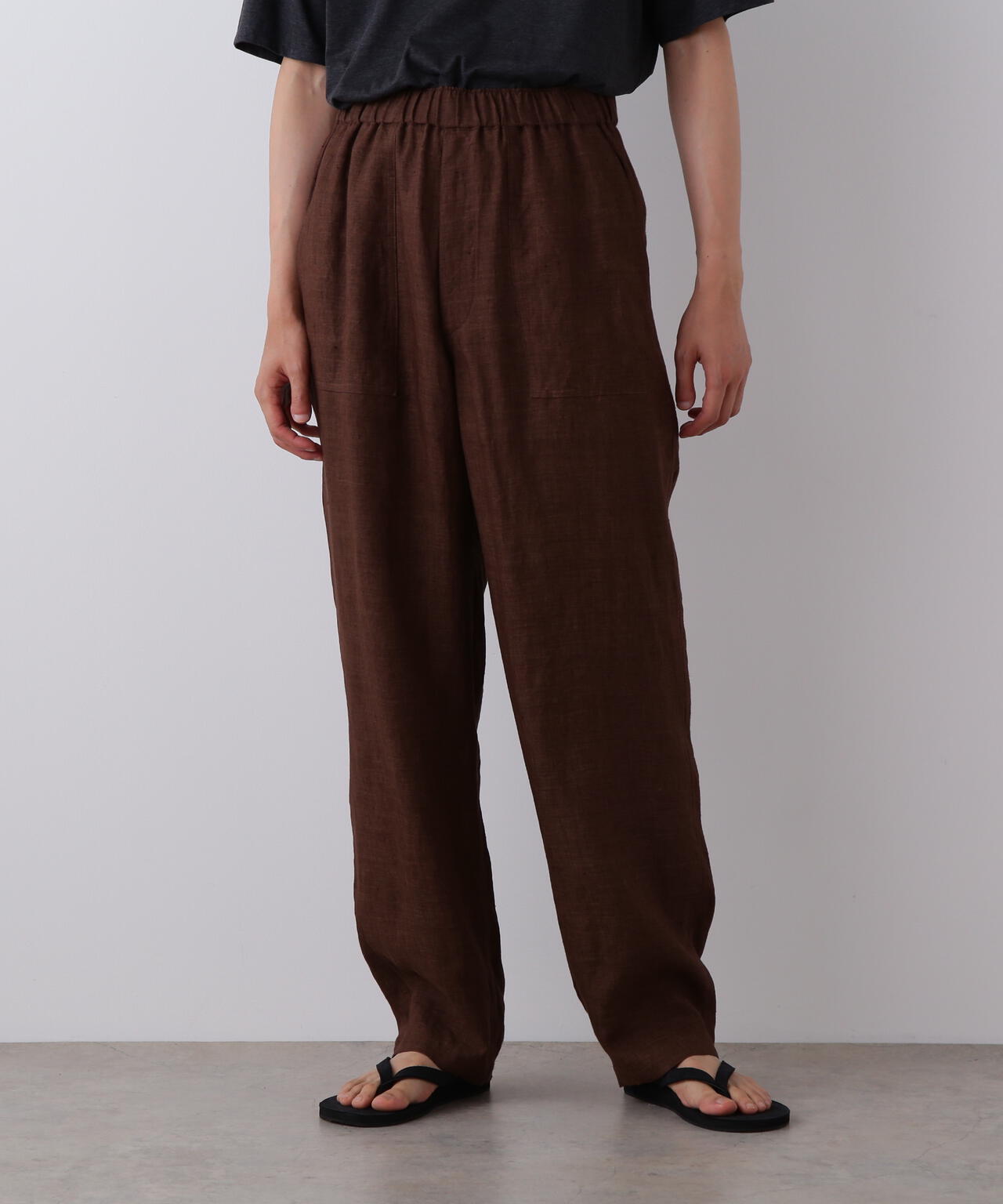 YLEVE / LINEN POPLIN PANTS