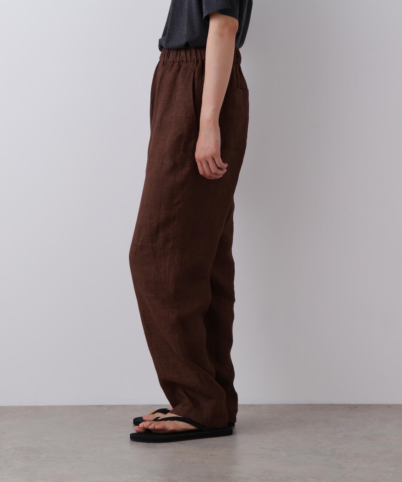 YLEVE / LINEN POPLIN PANTS