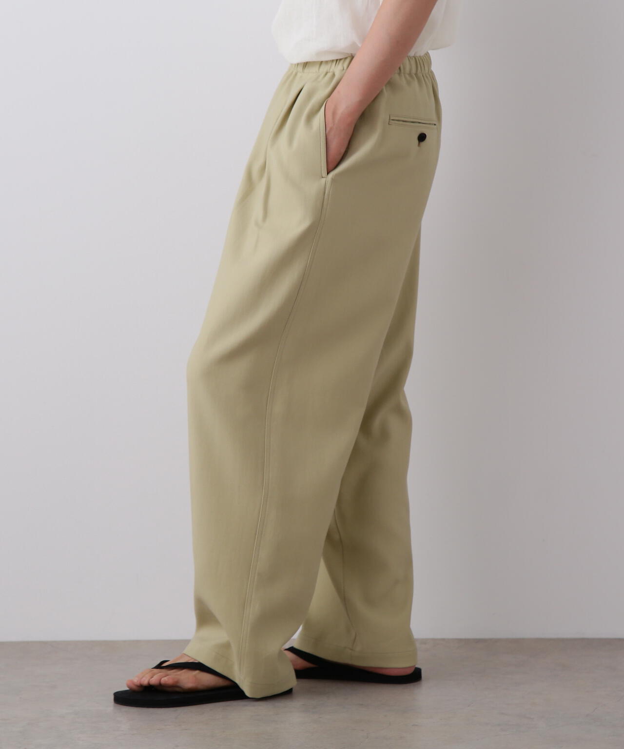 YLEVE / 100/2 GV TWILL DOUBLE WEAVE EASY PANTS