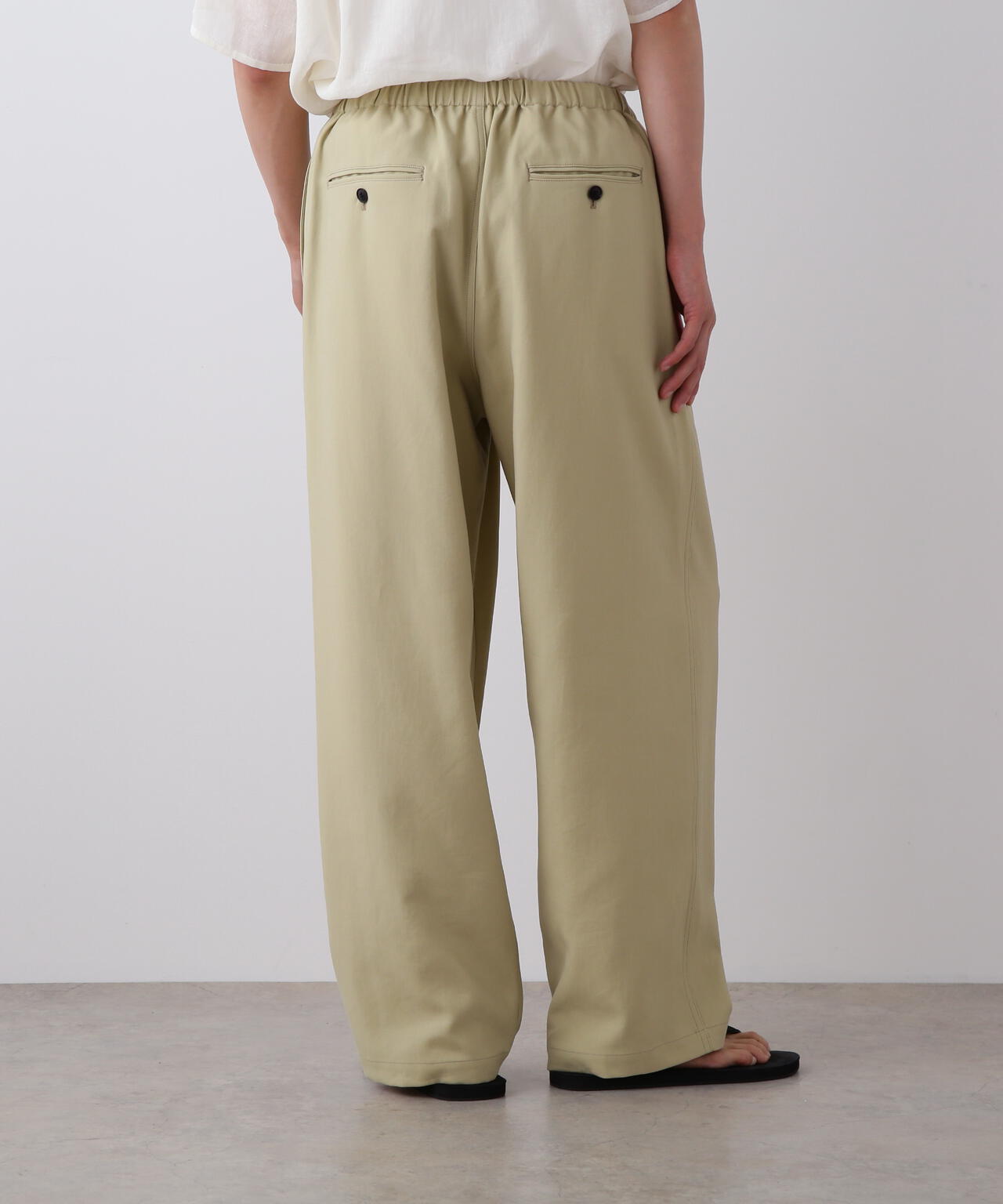 YLEVE / 100/2 GV TWILL DOUBLE WEAVE EASY PANTS