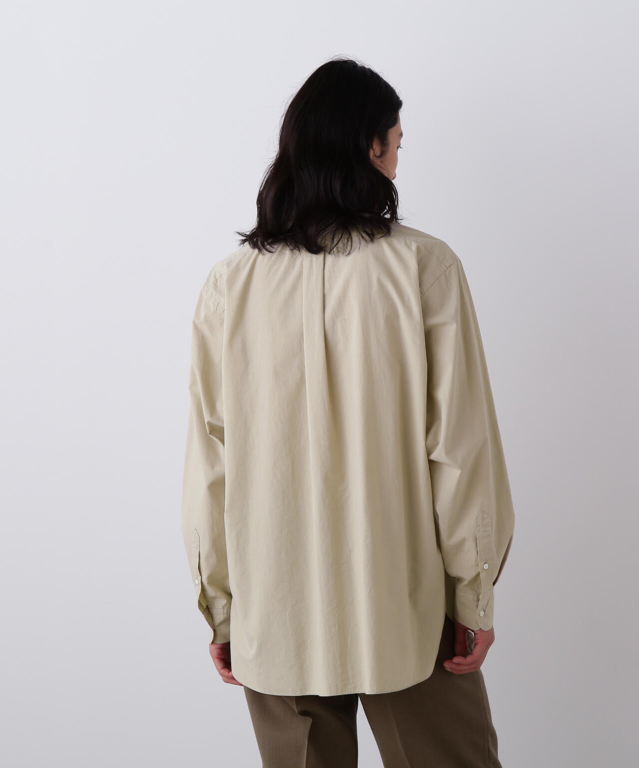 YLEVE / COTTON SILK TYPEWRITER SHIRT