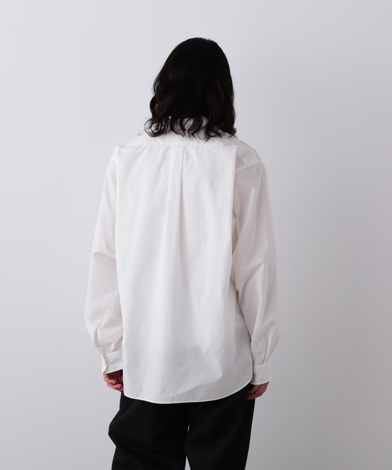 YLEVE / COTTON SILK TYPEWRITER SKIPPER SHIRT