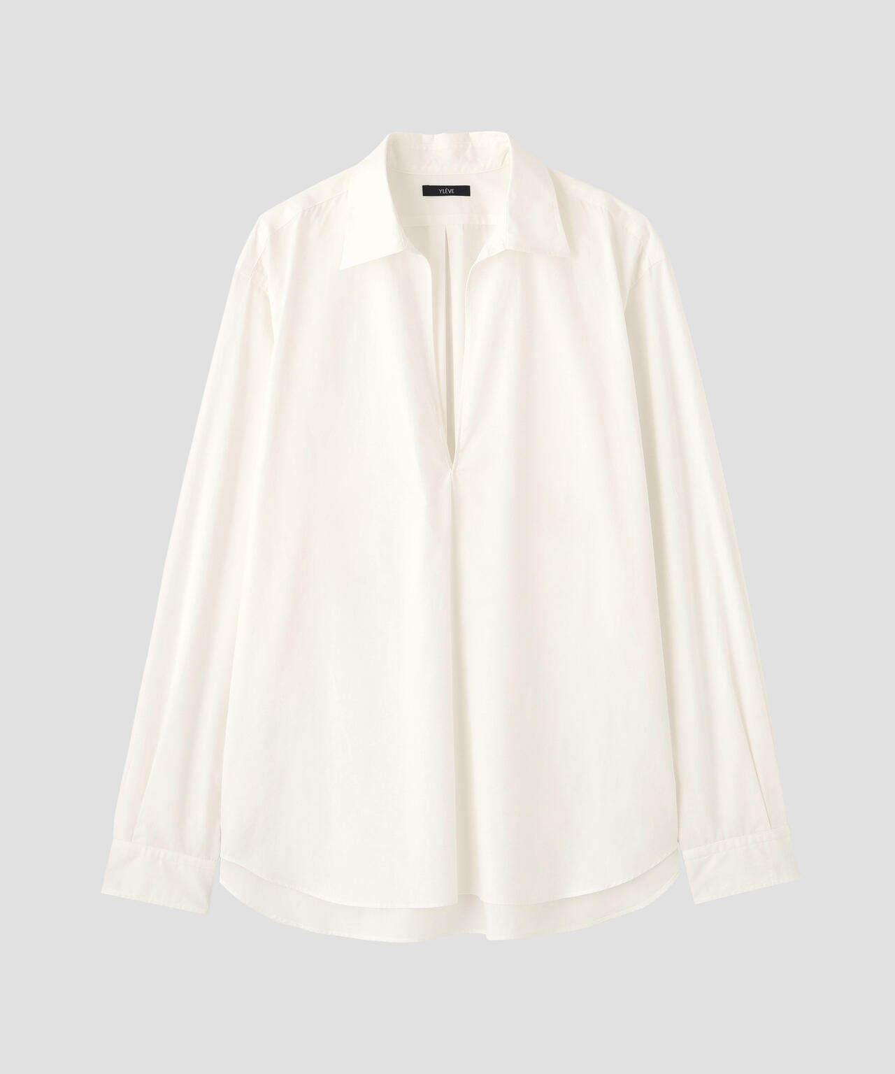 YLEVE / COTTON SILK TYPEWRITER SKIPPER SHIRT