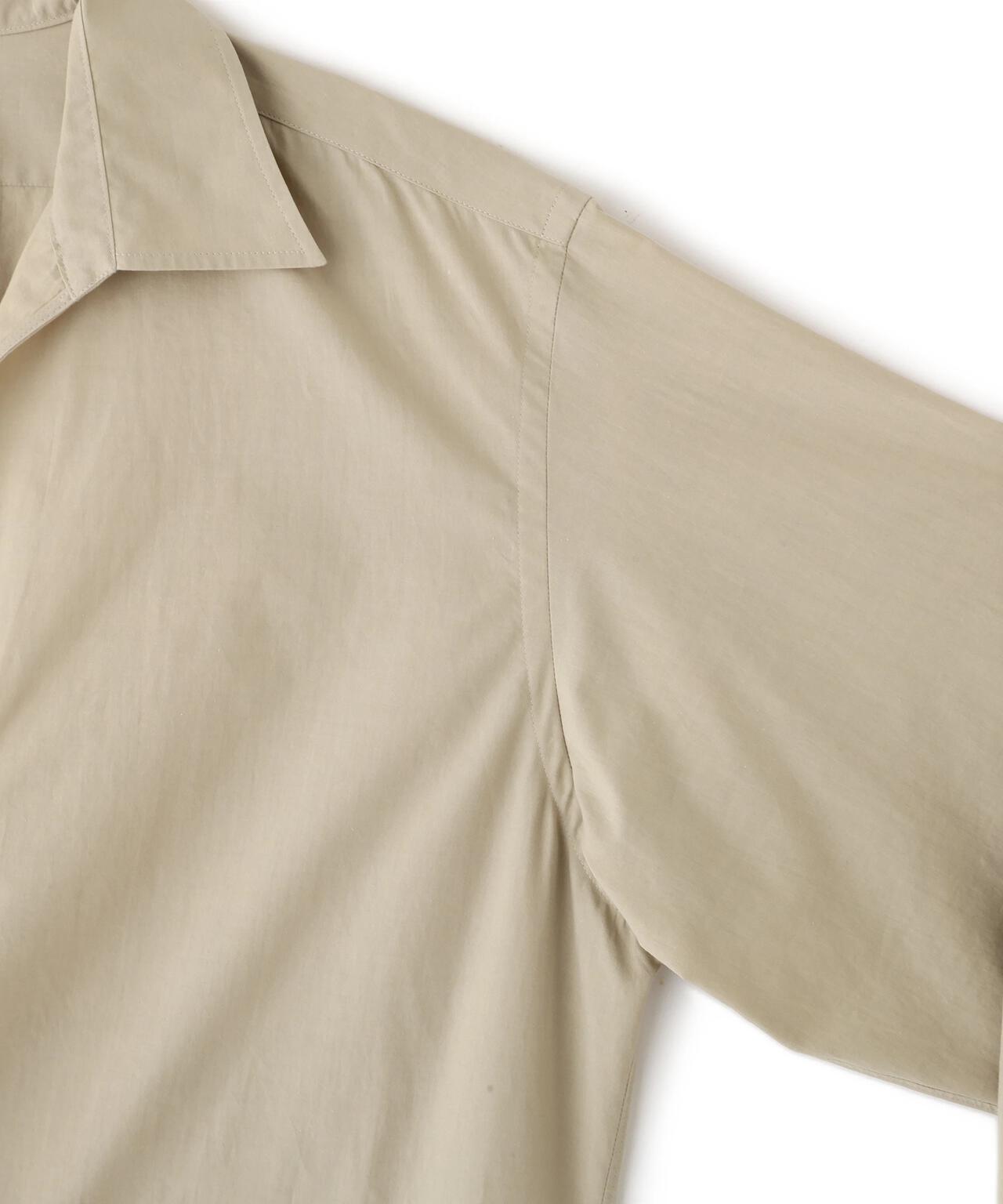 YLEVE / COTTON SILK TYPEWRITER SKIPPER SHIRT